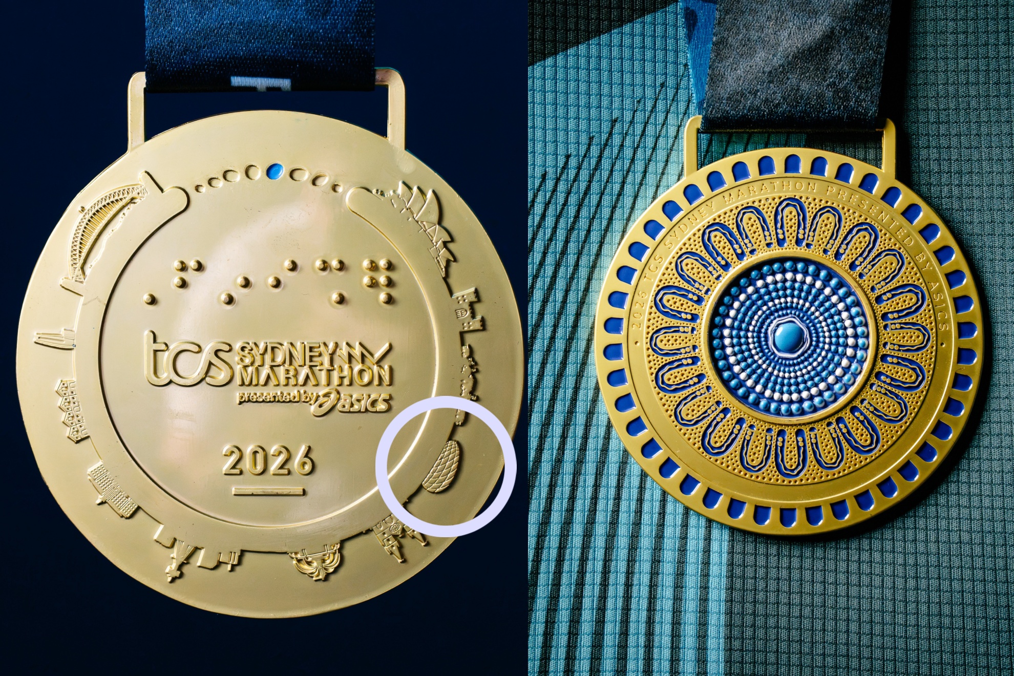 Imagen de las medallas del maratón de Sidney sydney_marathon