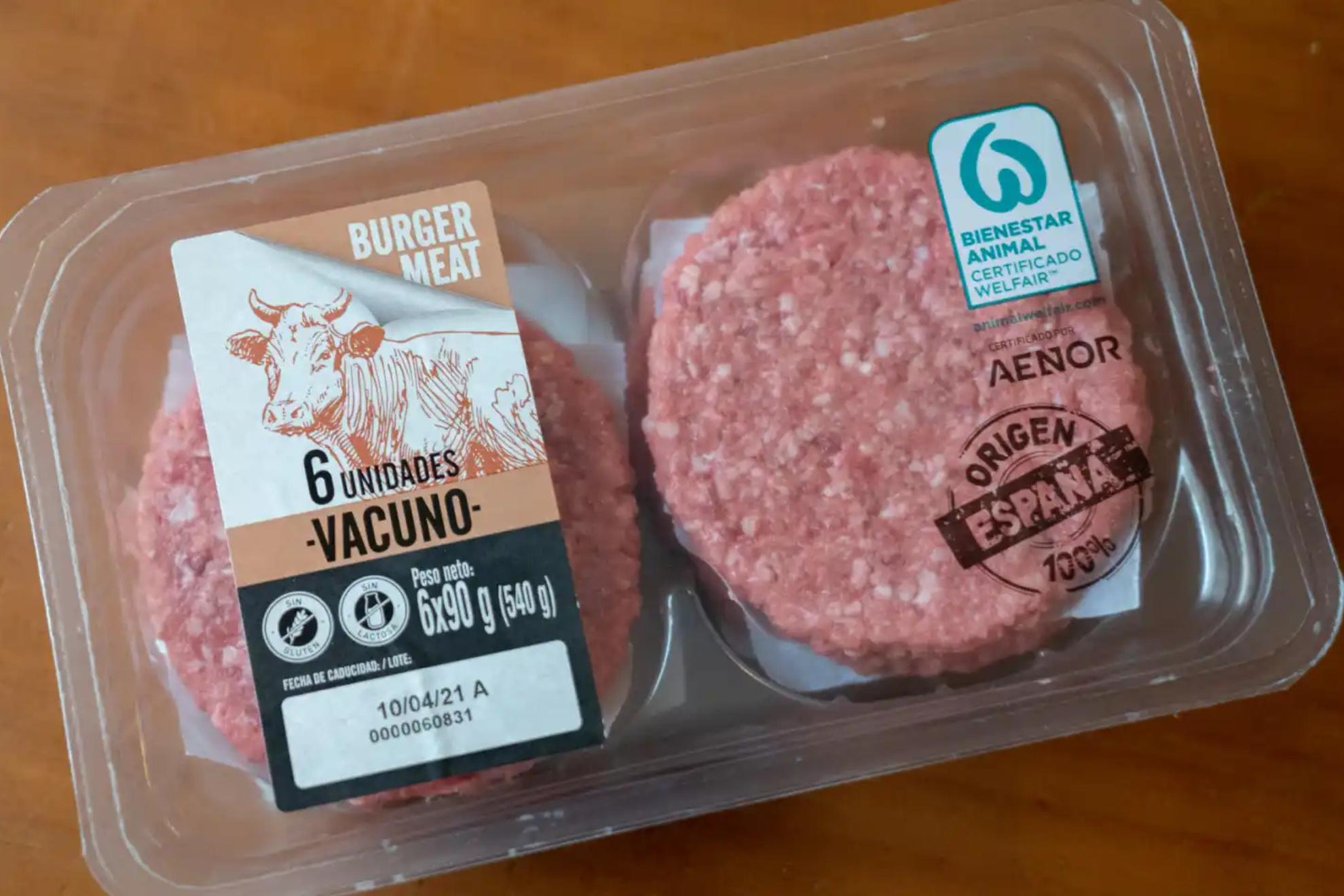 Hamburguesas envasadas redes sociales