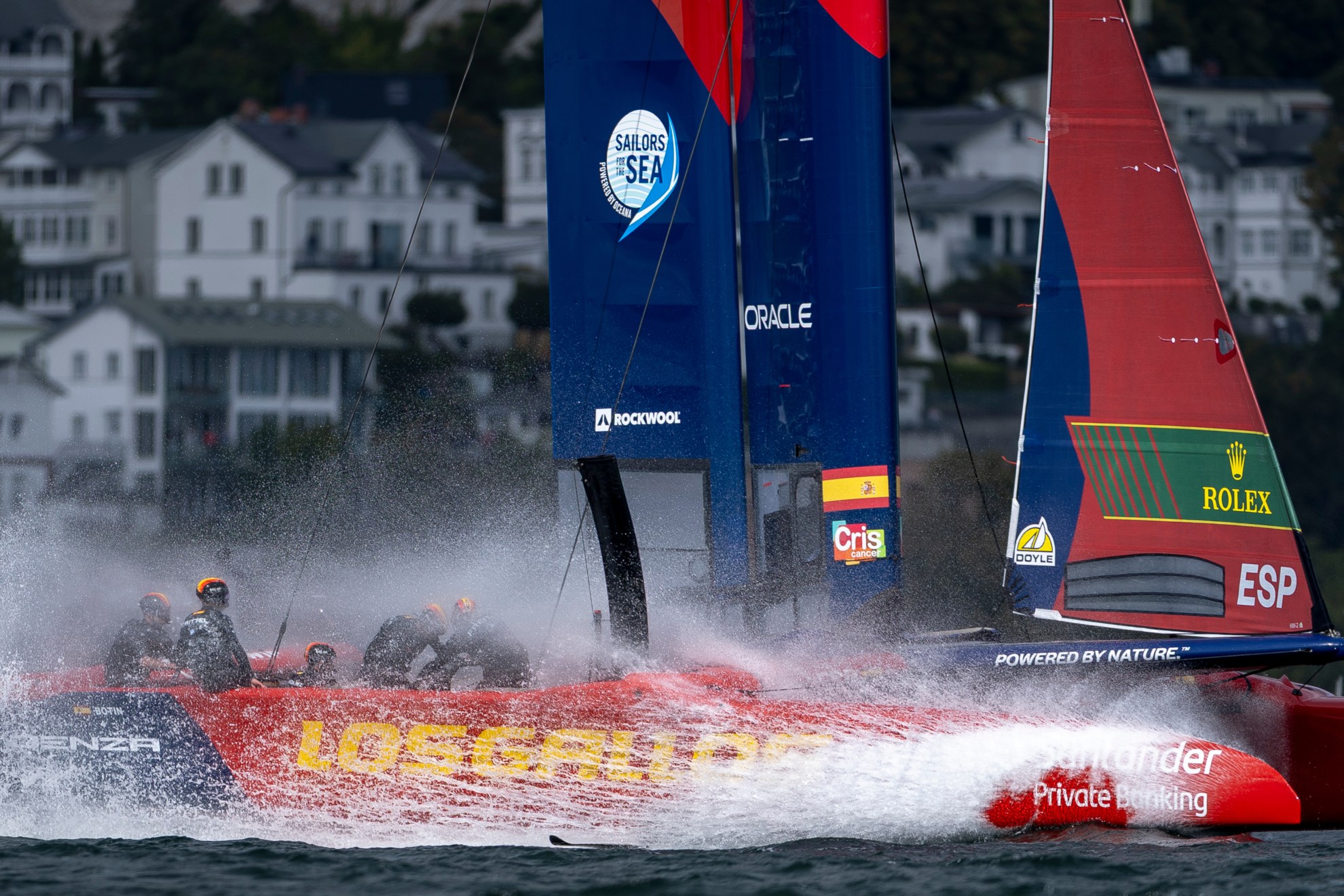 El F50 español durante el GP de Alemania. SailGP