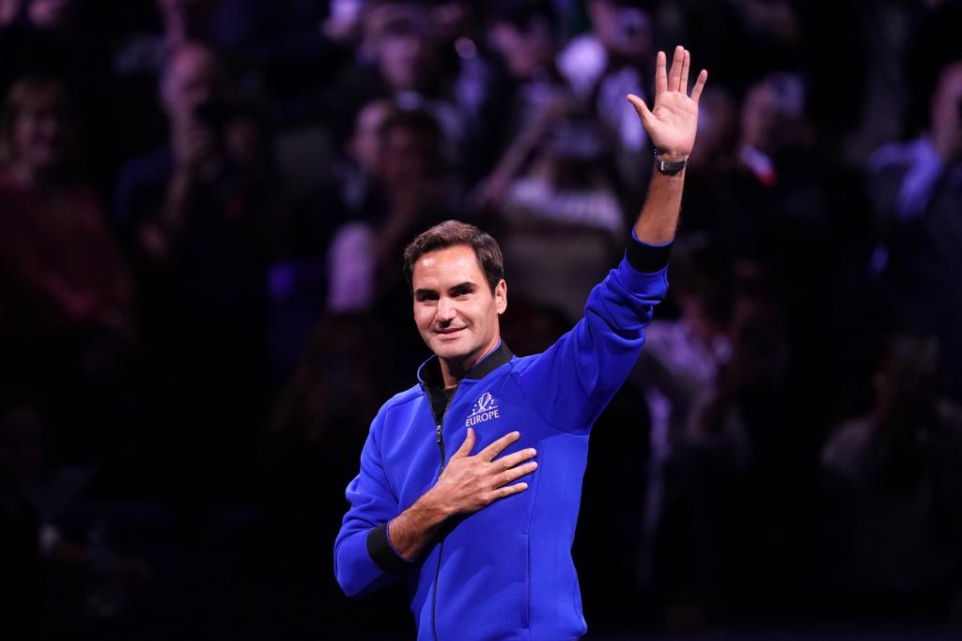 Roger Federer durante la Laver Cup. John Walton