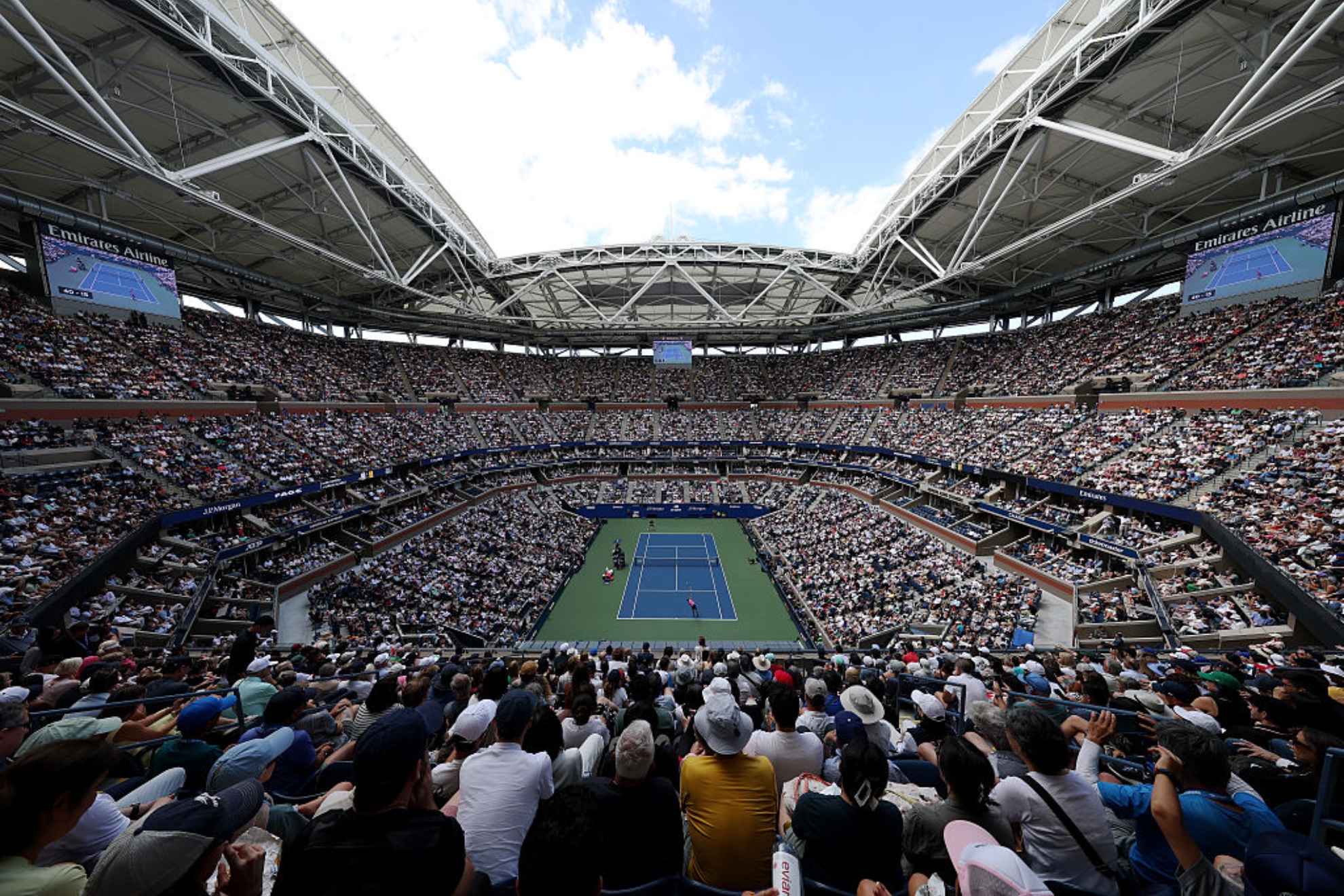 La Arthur Ashe llena.