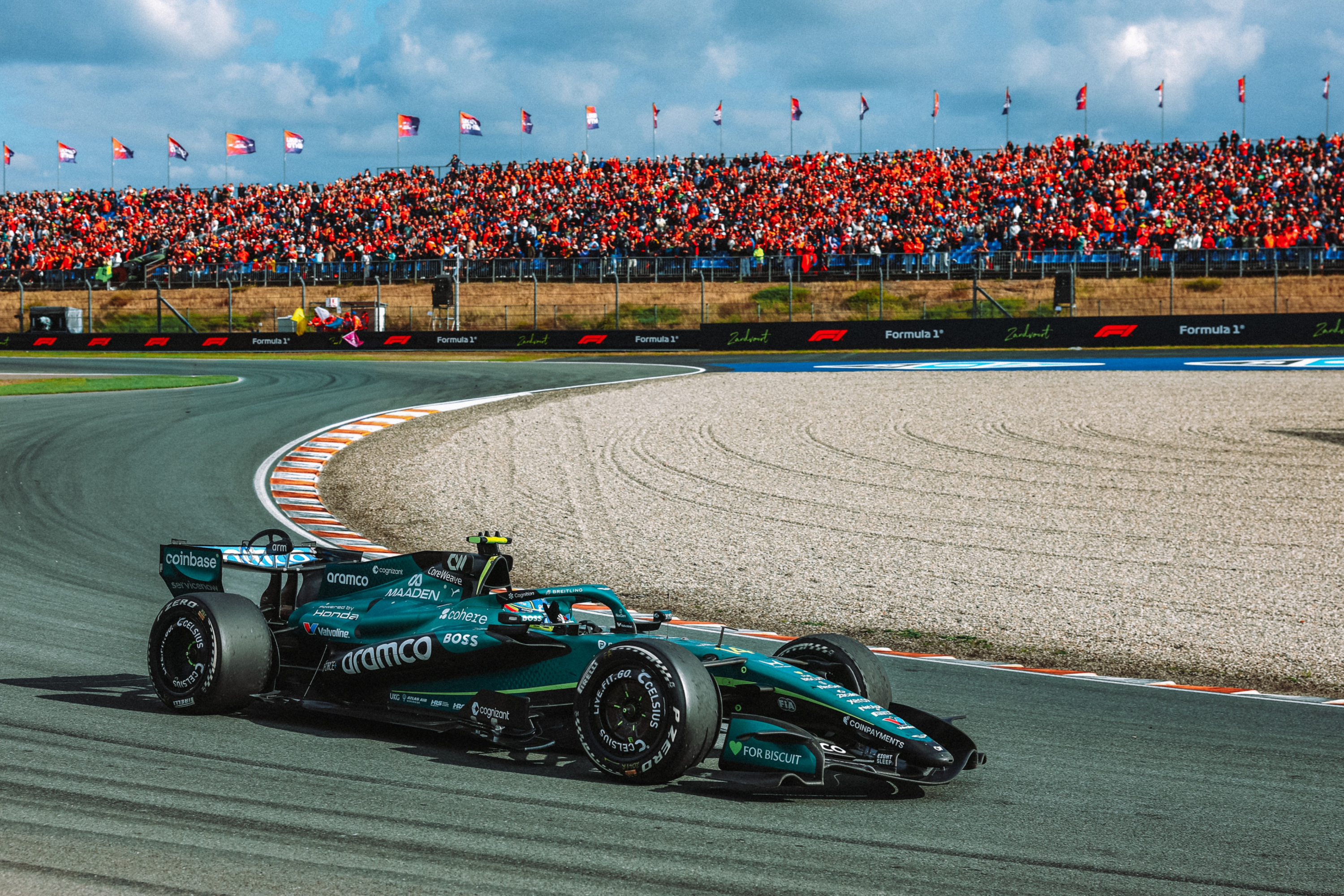 Fernando Alonso, en la carrera de Zandvoort.