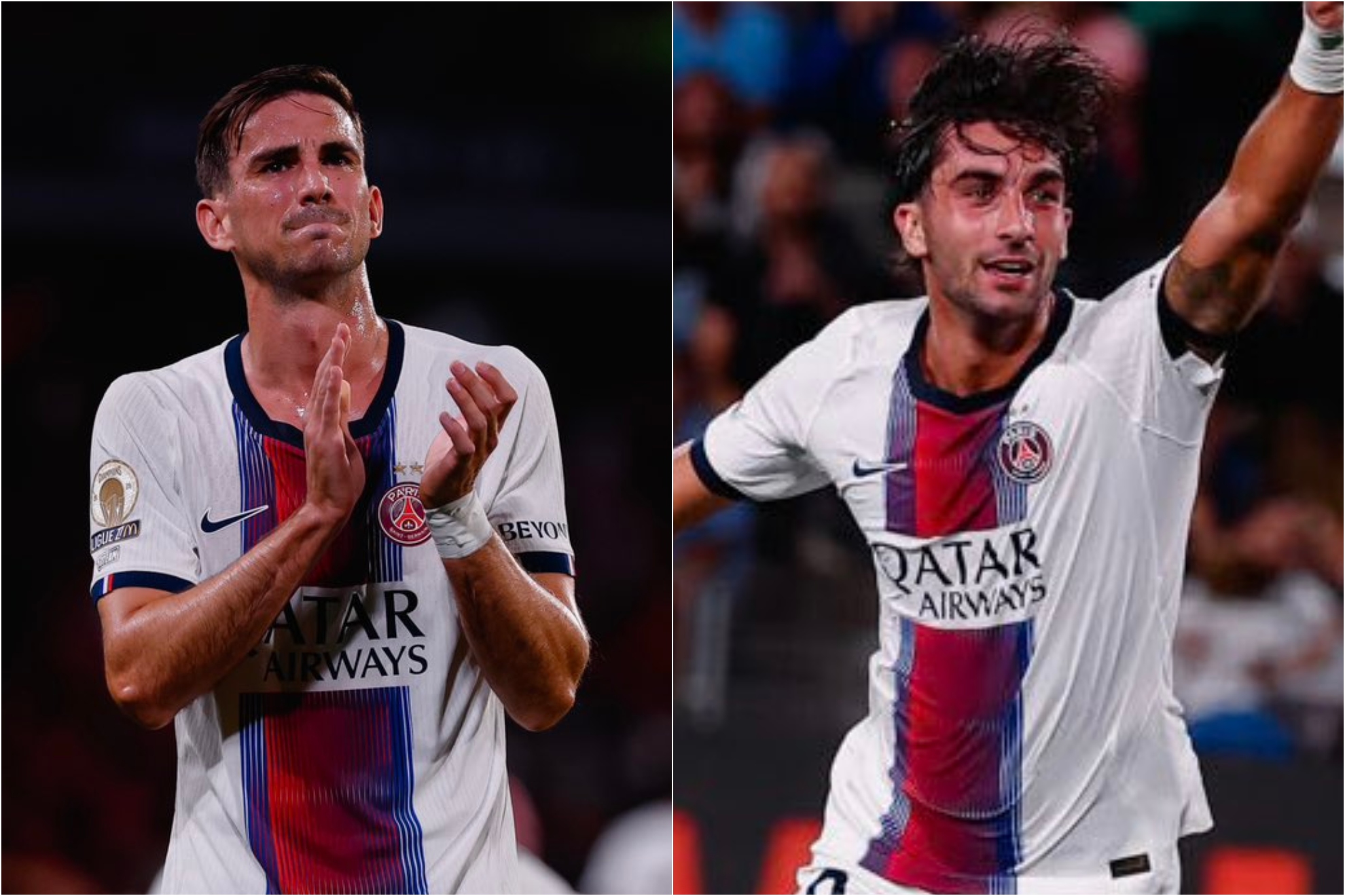 Fabián y Ferrán, con el PSG