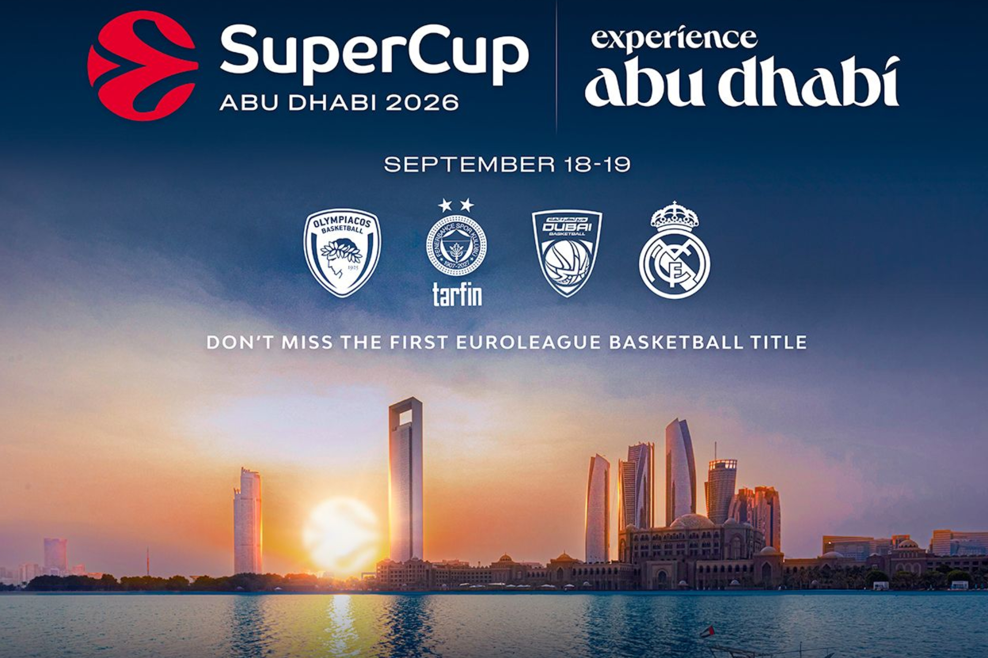 Cartel anunciador de la SuperCup.