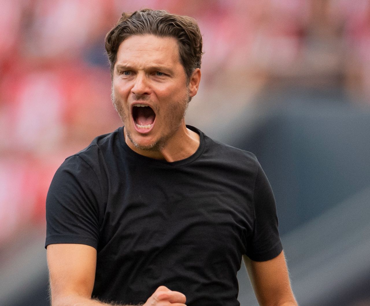 Terzic, en un gesto enérgico el pasado sábado en San Mamés. Athletic Club