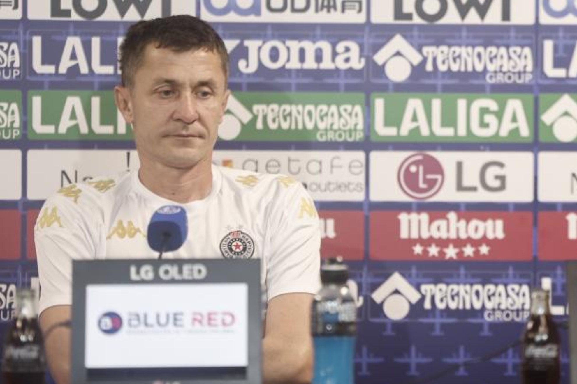 Sasa Ilic, en la rueda de prensa previa al encuentro ante el Getafe. EFE