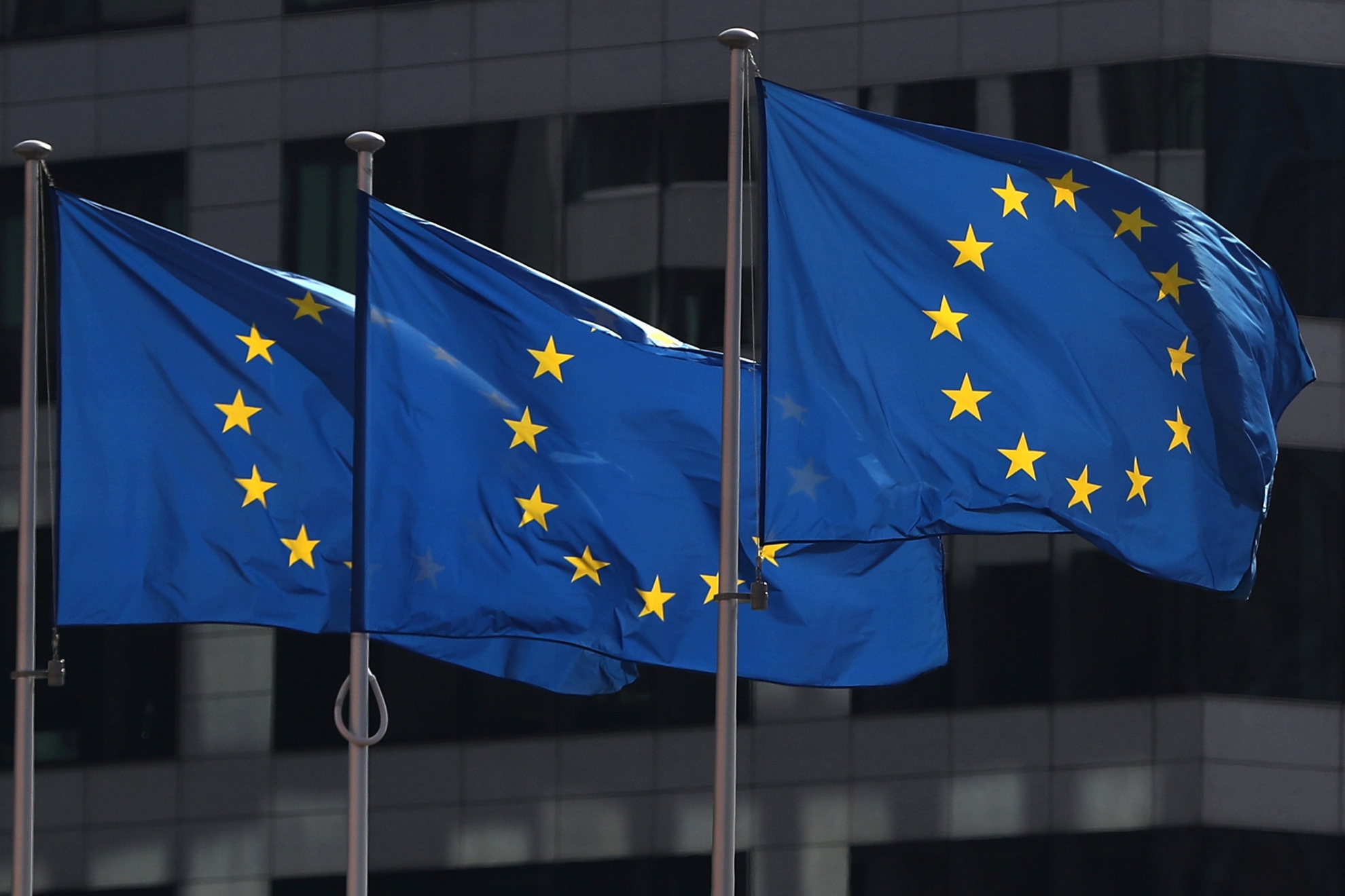 Banderas de la UE. EFE