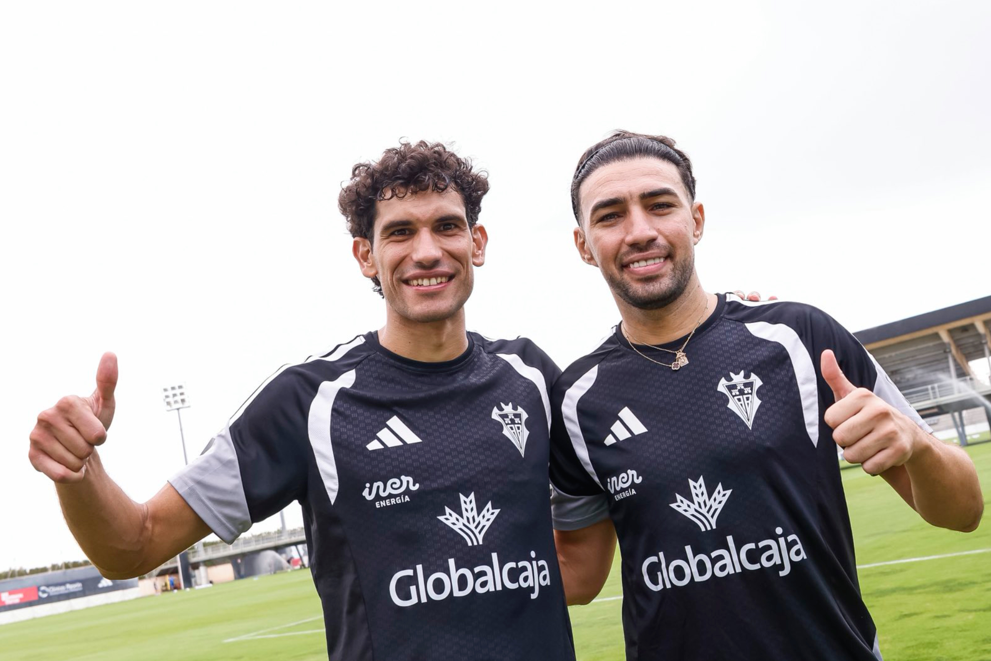 Vallejo y Munir, dos campeones de Europa juntos en el Albacete.