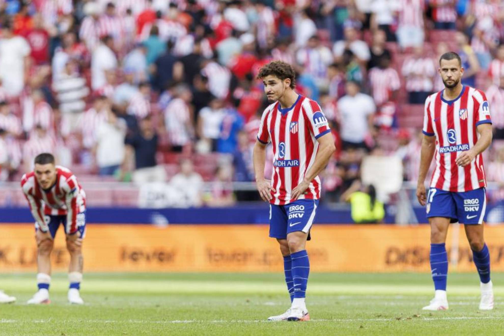Julián Alvarez durante el parido del Atlético ante el Villarreal. Apo Caballero
