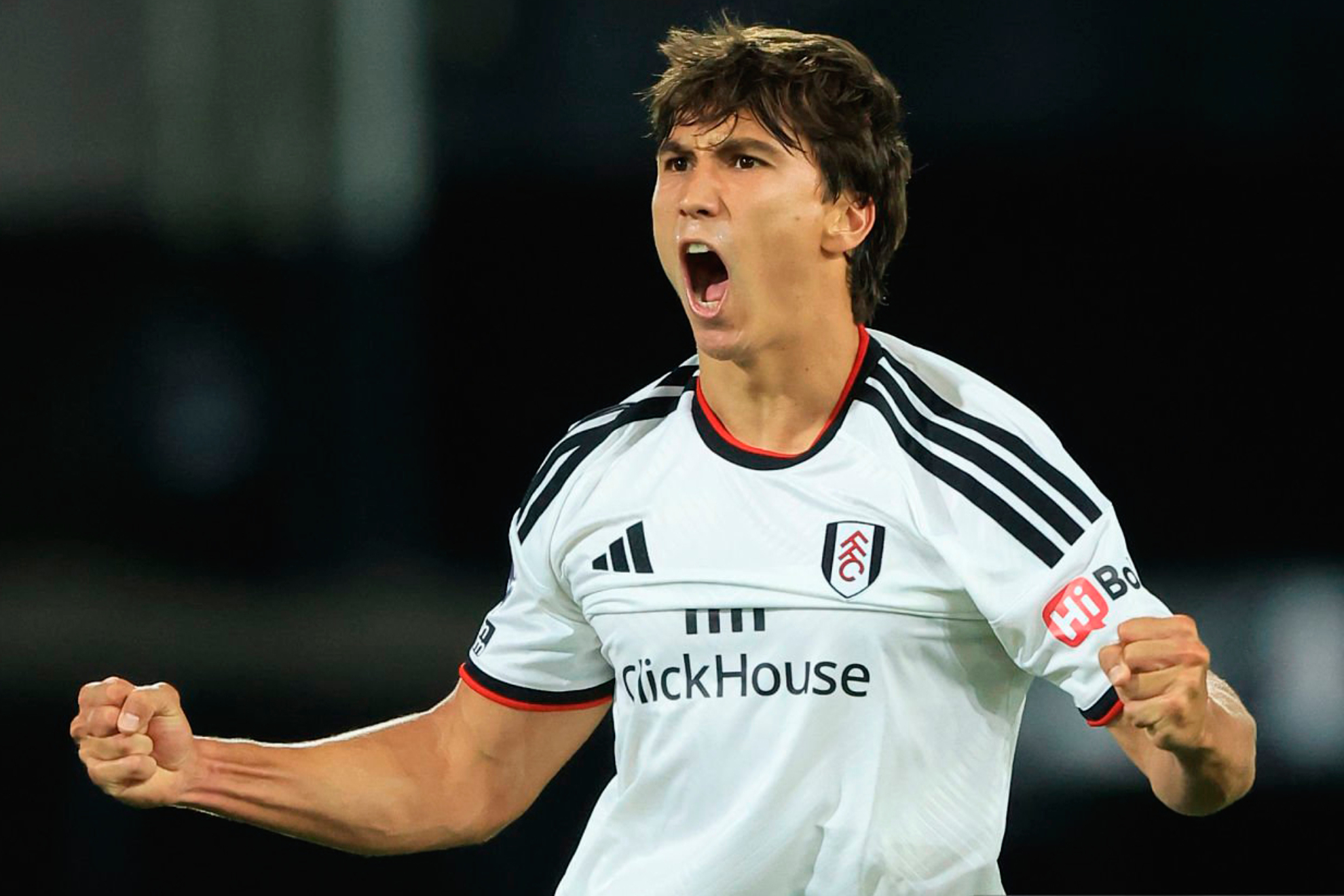 Gonzalo celebrando su primer gol en Premier Nigel French/Allstar