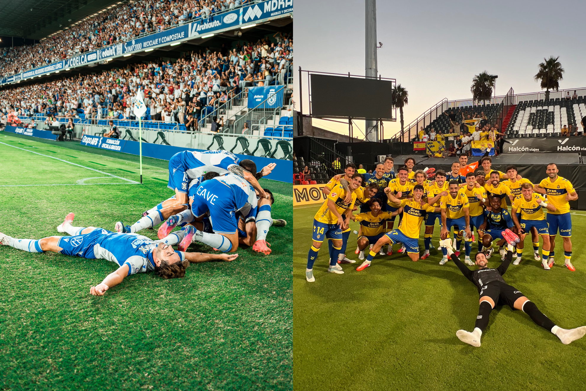 Tenerife y Las Palmas lideran juntos la Segunda división.