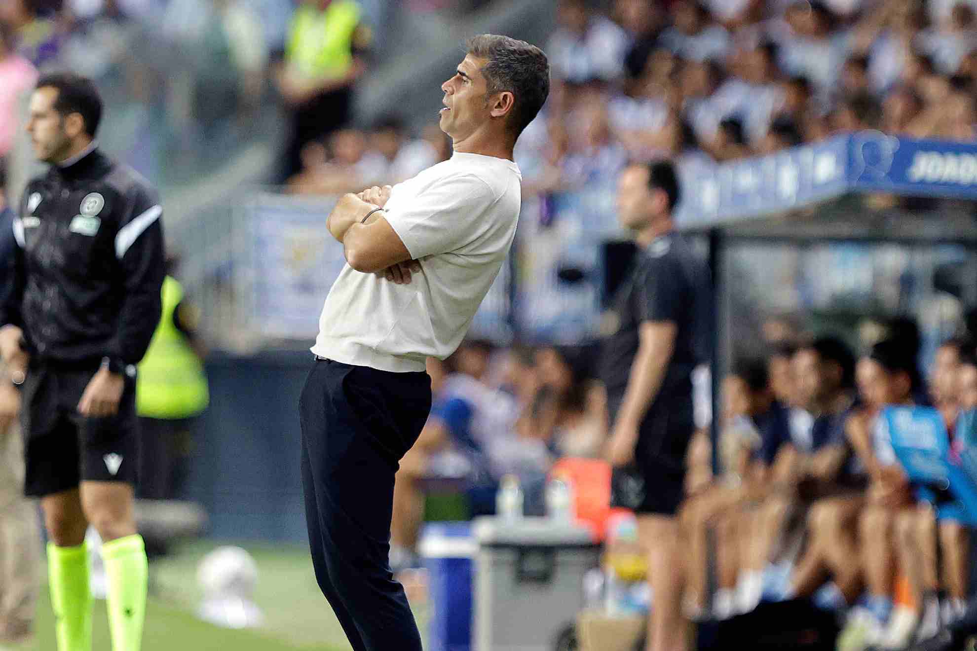 Antonio Hidalgo, durante el partido ante el Málaga MARCA