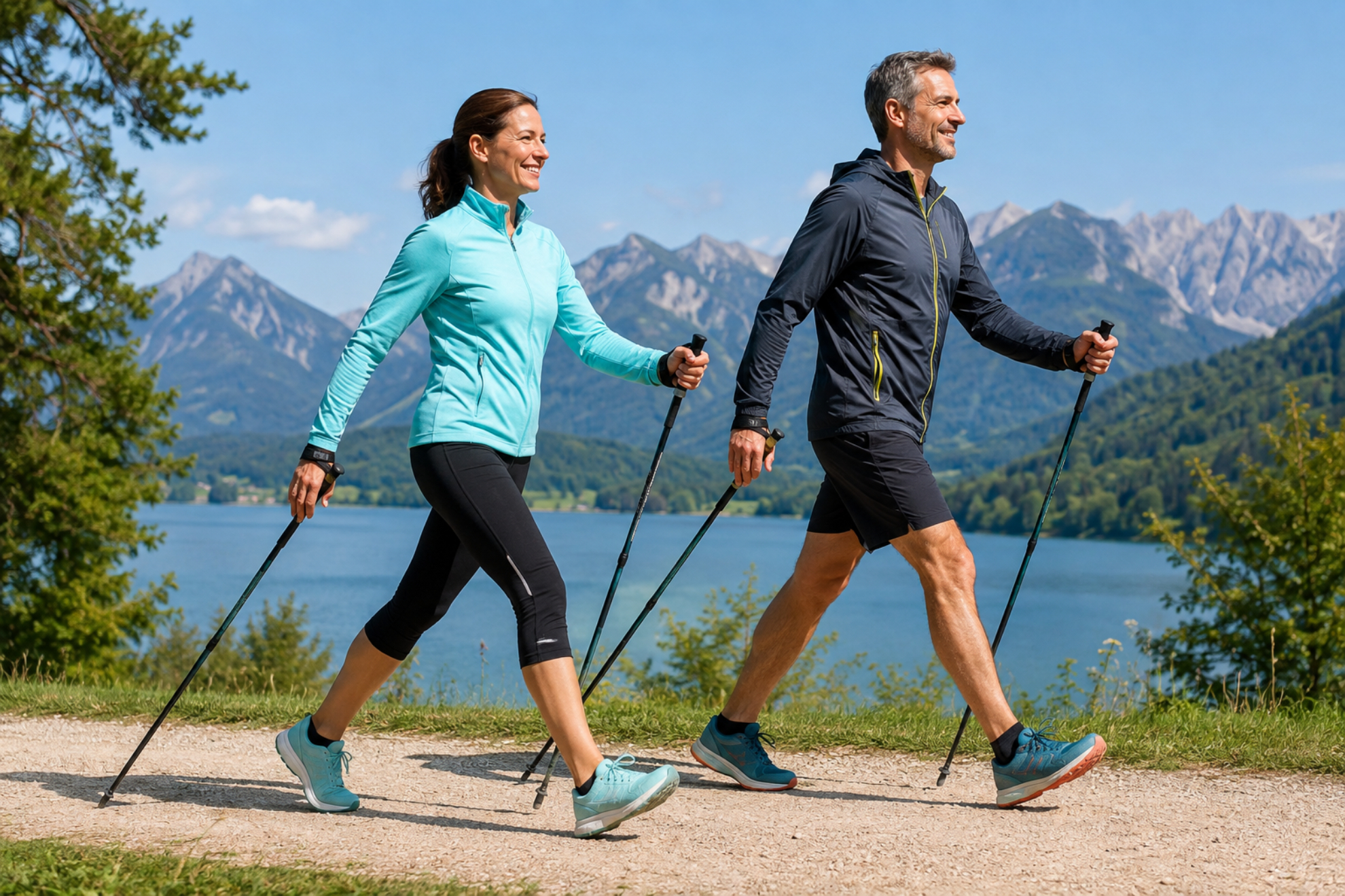 Marcha nórdica Imagen creada con IA