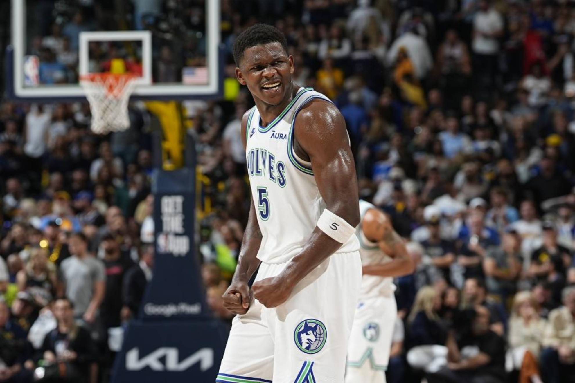 Anthony Edwards, durante un encuentro con los Timberwolves.