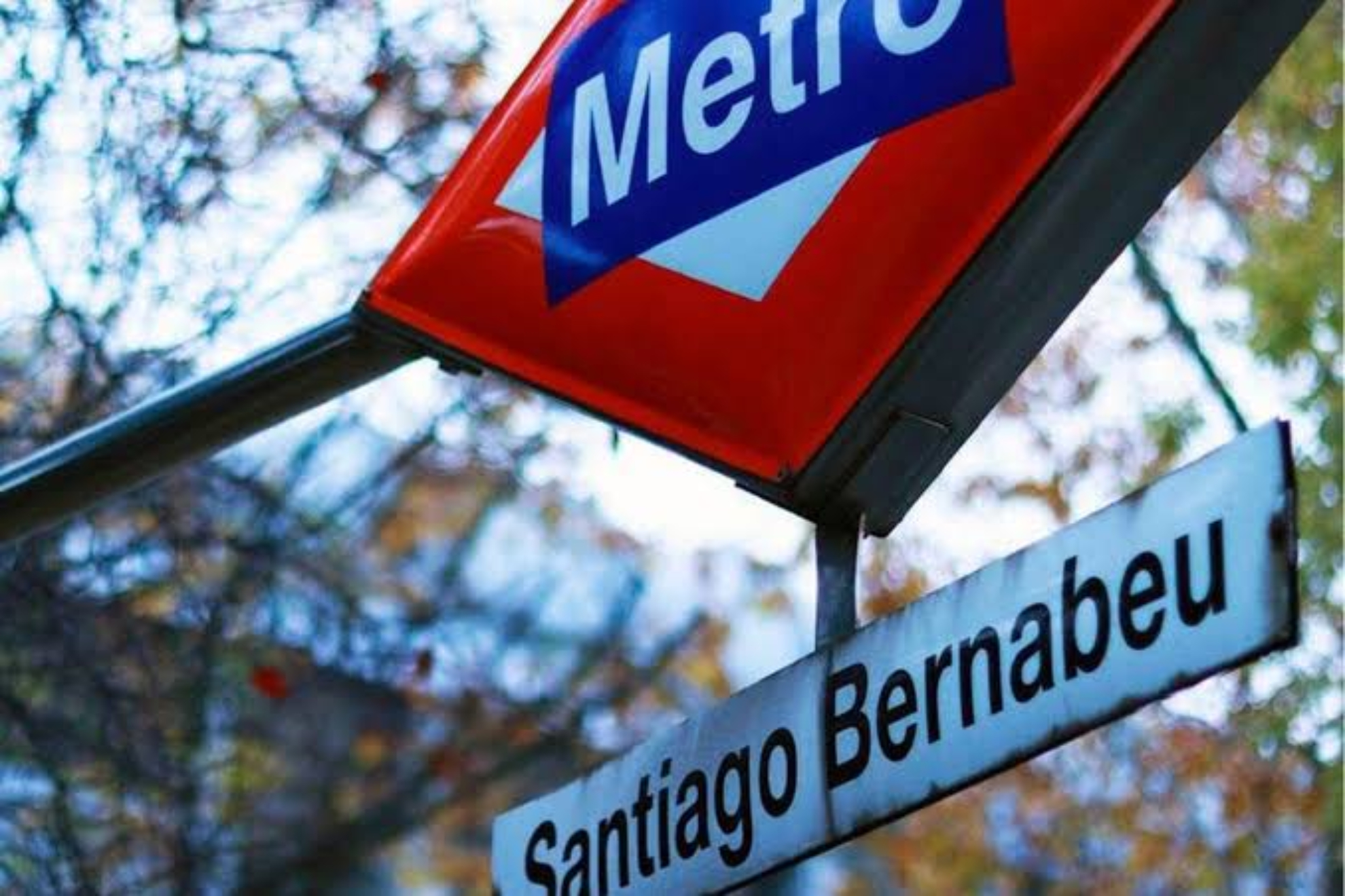 Estación de Metro de Madrid del Santiago Bernabéu antes de la remodelación EFE