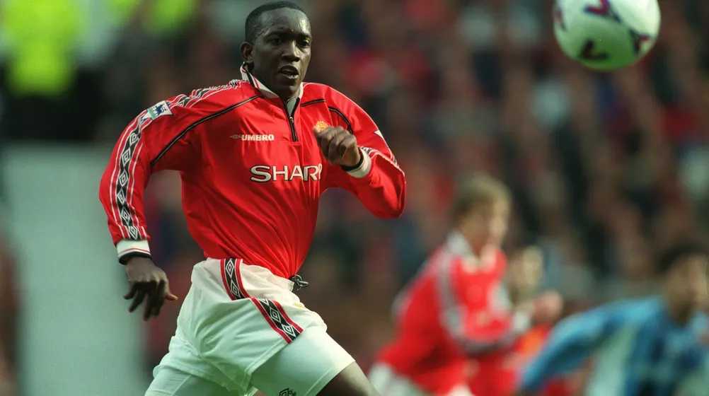 Dwight Yorke, durante un partido con el United. Transfermarkt