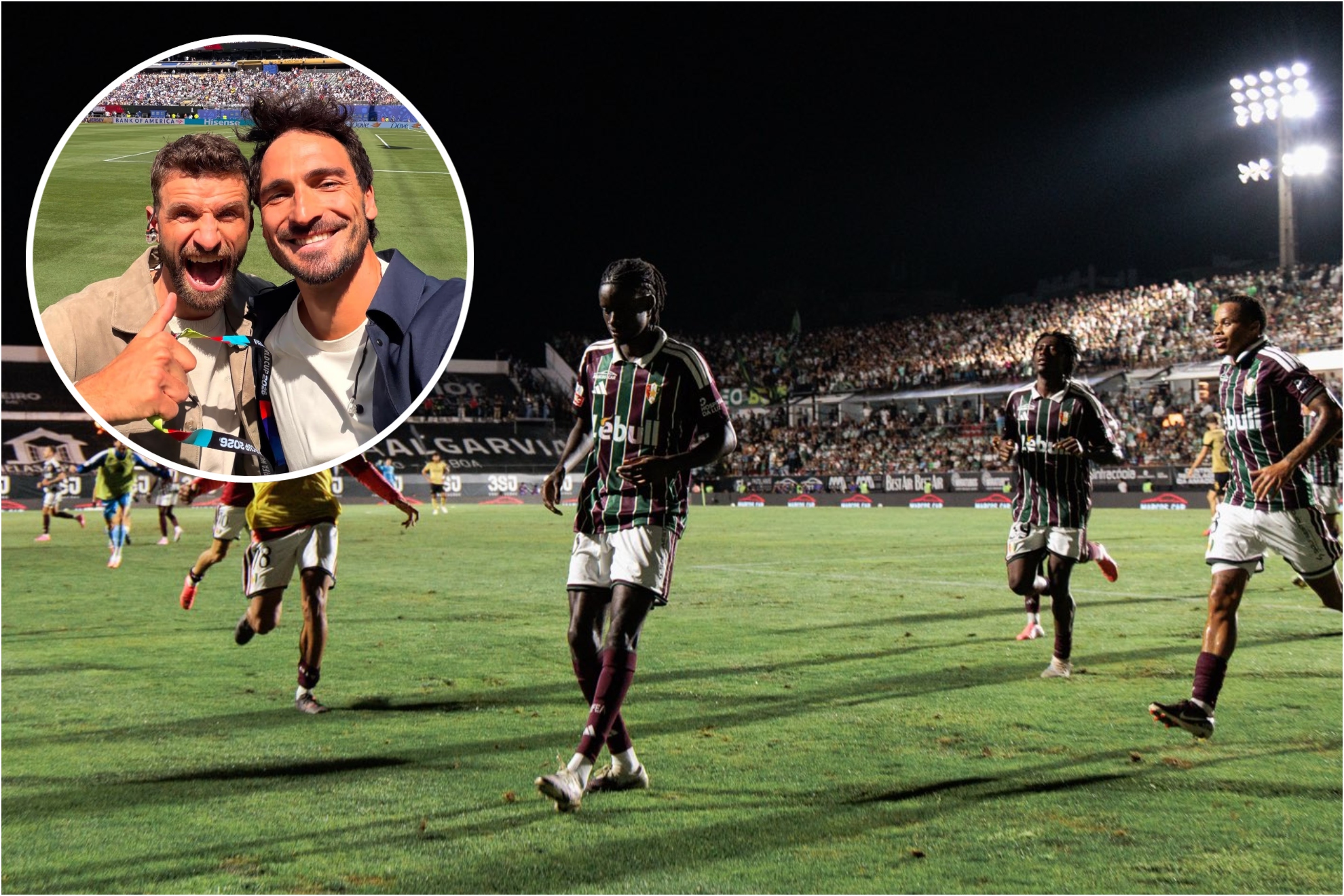 Los jugadores del Estrella da Amadora celebran un gol. @estrelamadora