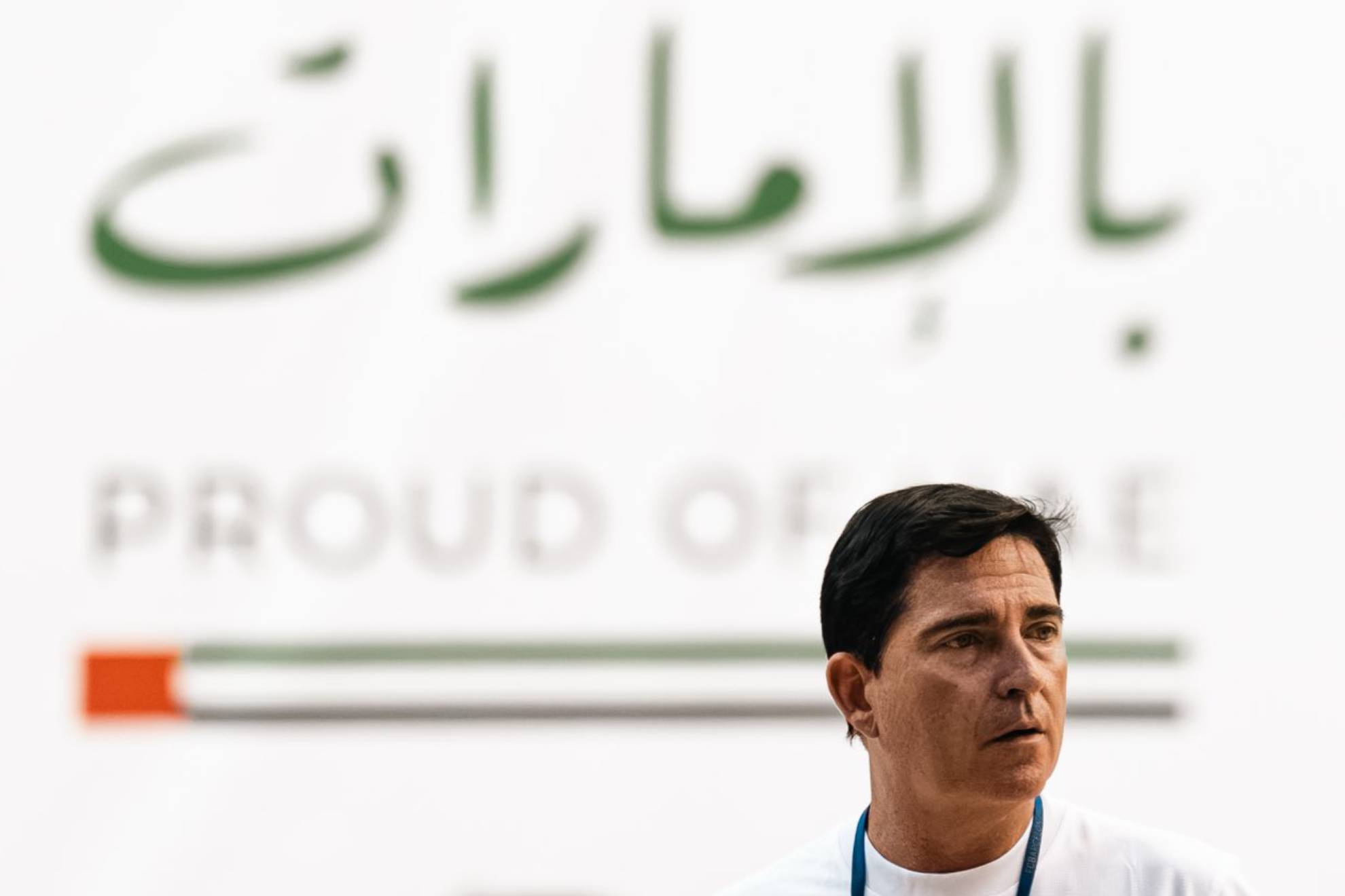 Xavi Pascual, durante el primer entrenamiento con el Dubái Basketball. @dubaibasket