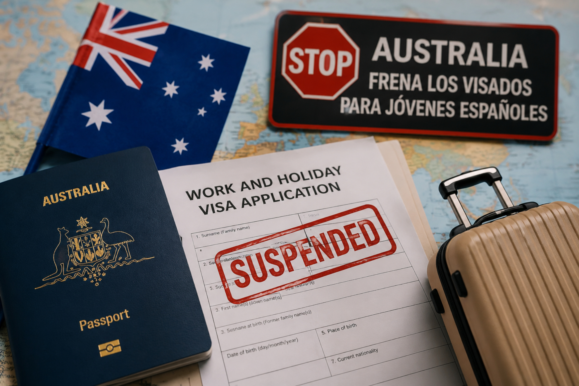 Representación de Australia con España IA