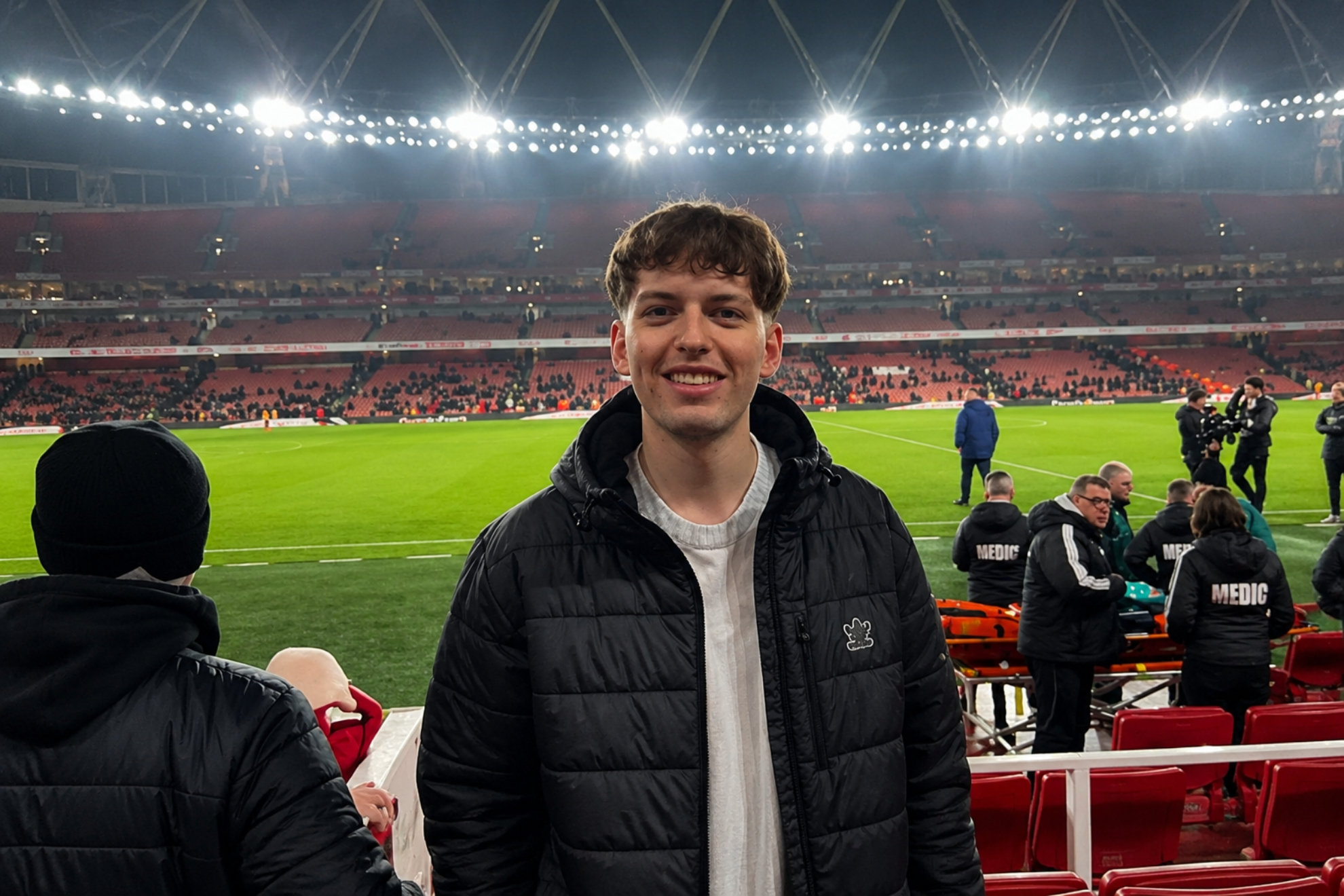 Davoo en un estadio de futbol Instagram