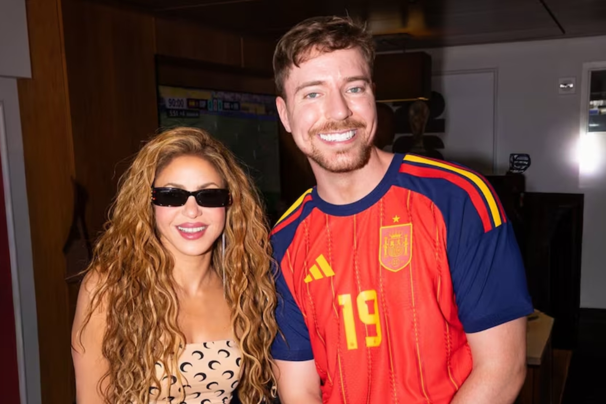 Shakira confiesa a MrBeast la gran admiración que siente por él Instagram: @mrbeast