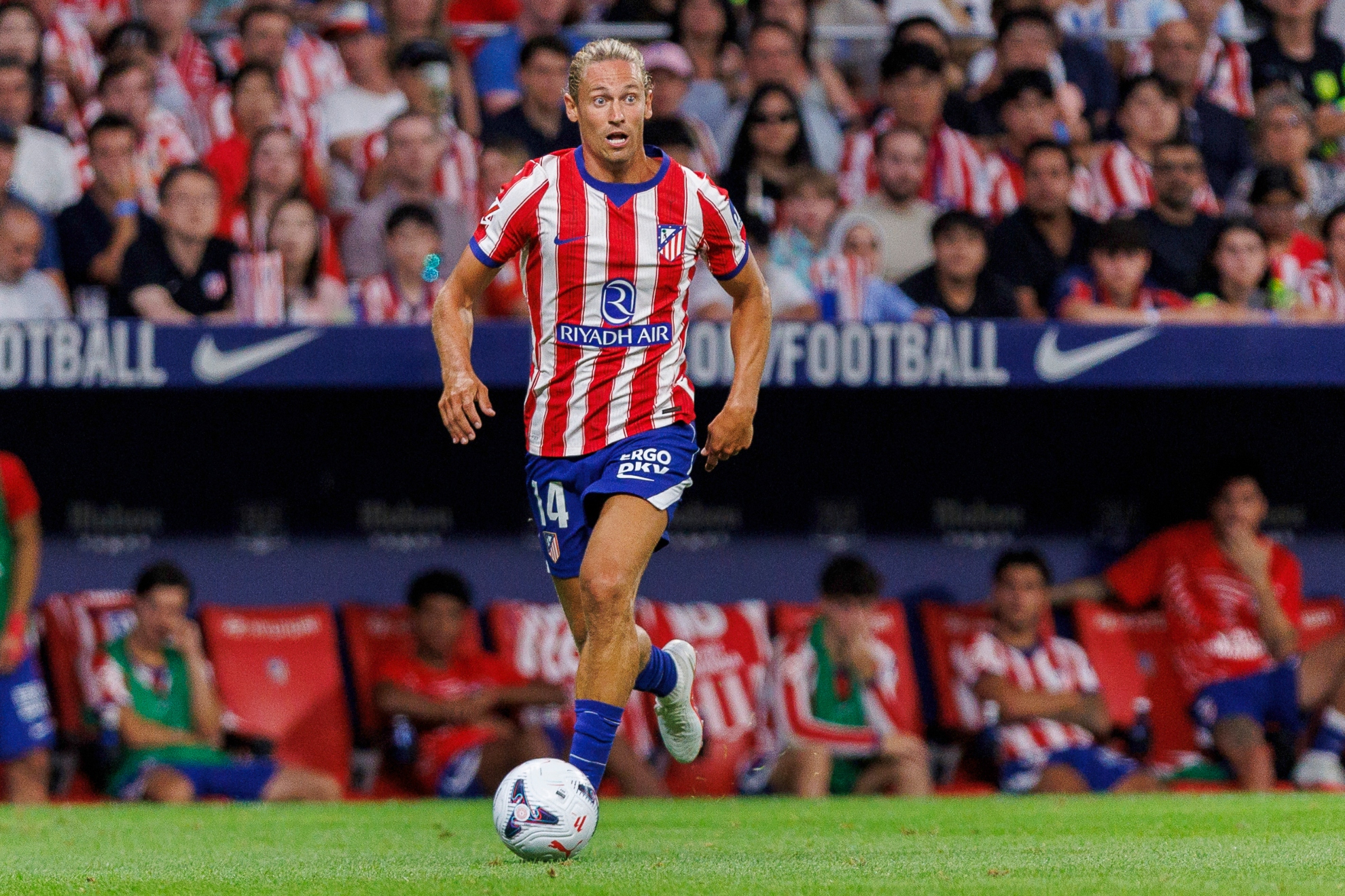 Llorente, en un partido con el Atlético. APO CABALLERO