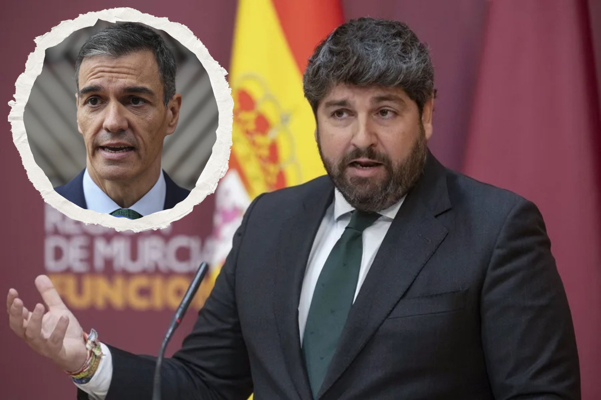 Fernando López Miras y Pedro Sánchez EFE