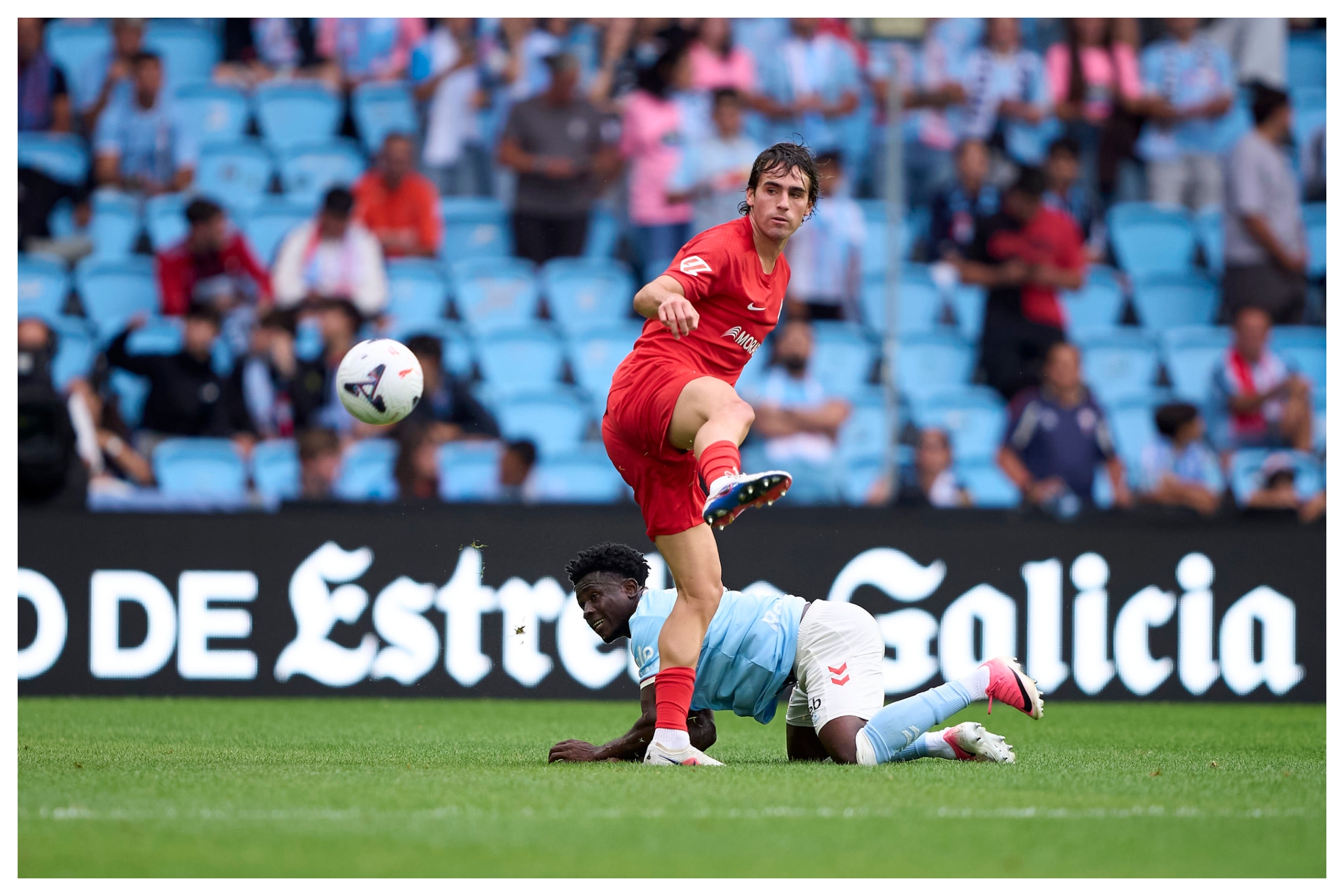Bomba, durante el partido ante el Celta Fortuna FC ANDORRA