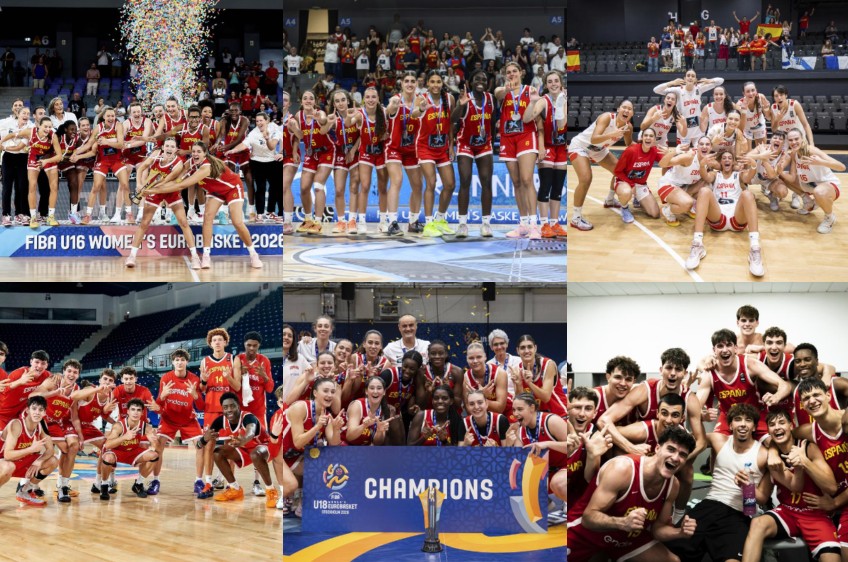 Las seis selecciones de formación de España que han ganado medalla este verano.