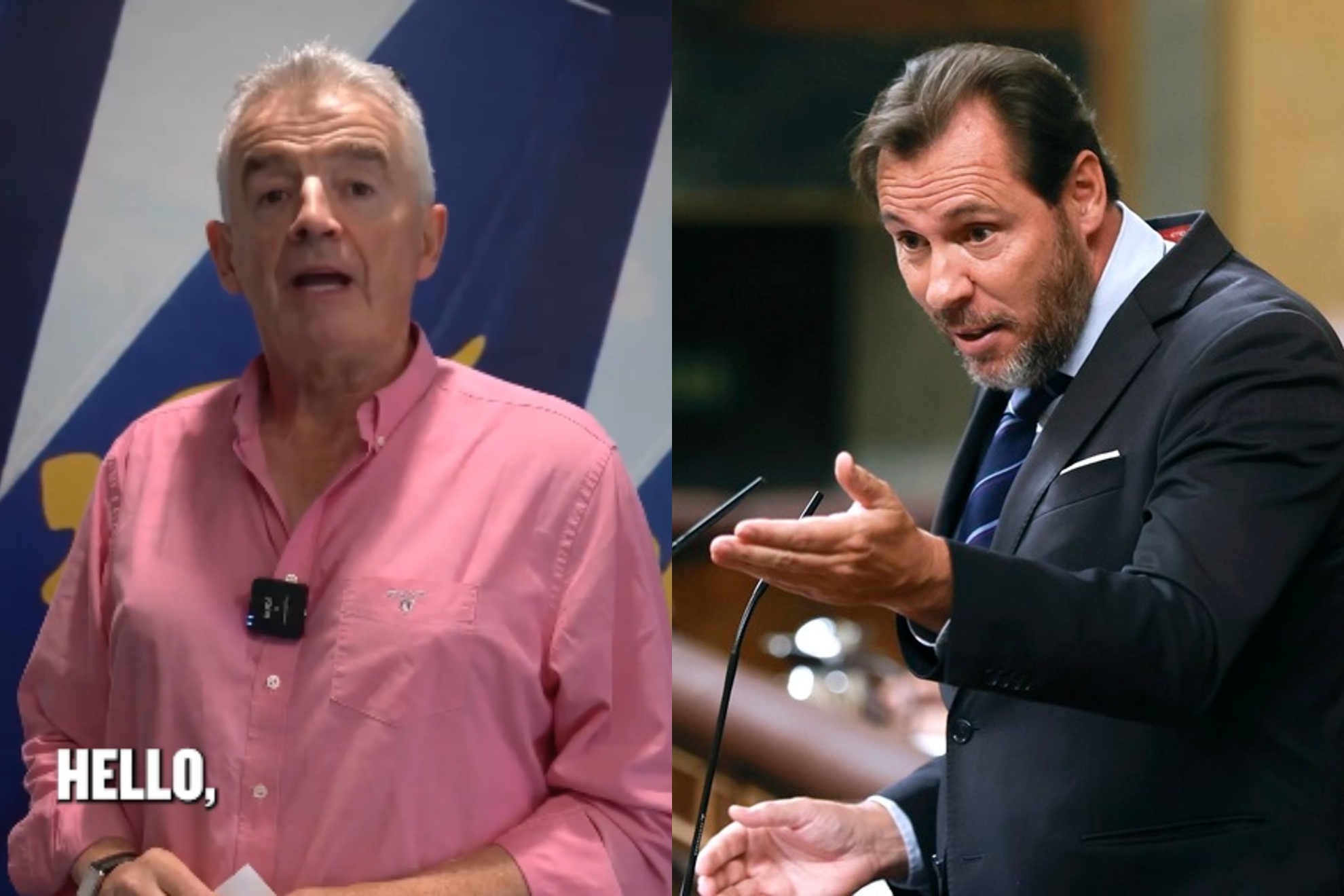 El CEO de Ryanair y Óscar Puente.