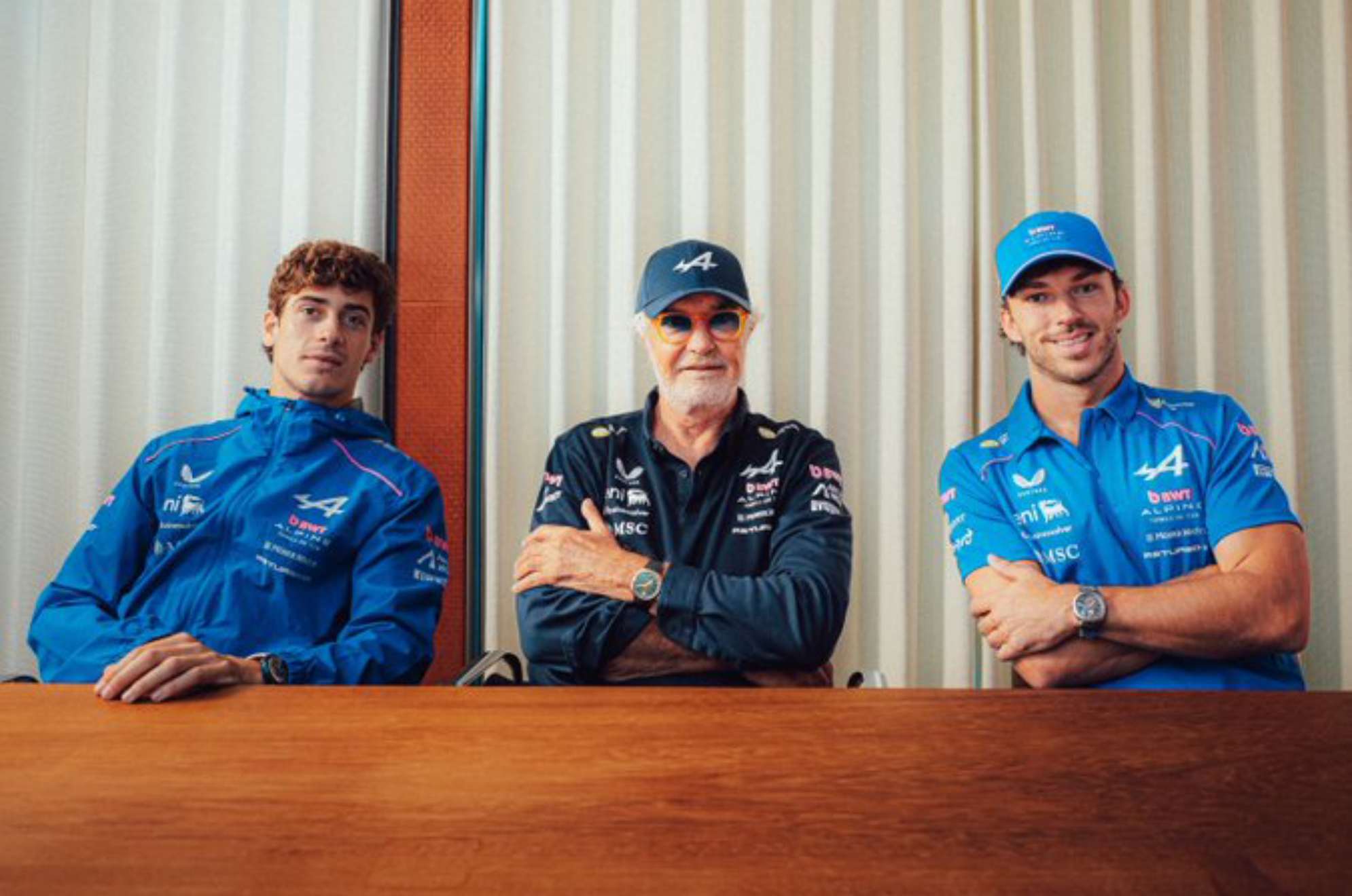Colapinto, Briatore y Gasly, la formación de Alpine en 2027.