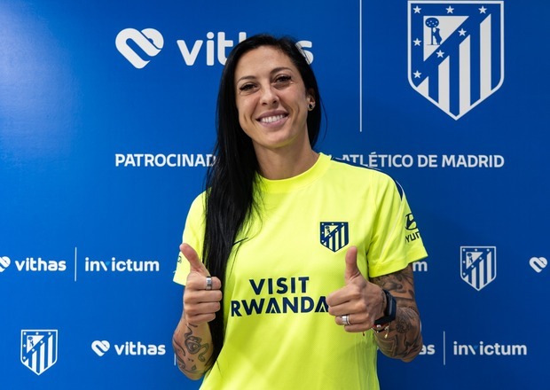 Jenni Hermoso tras pasar el reconocimiento médico con el Atlético de Madrid