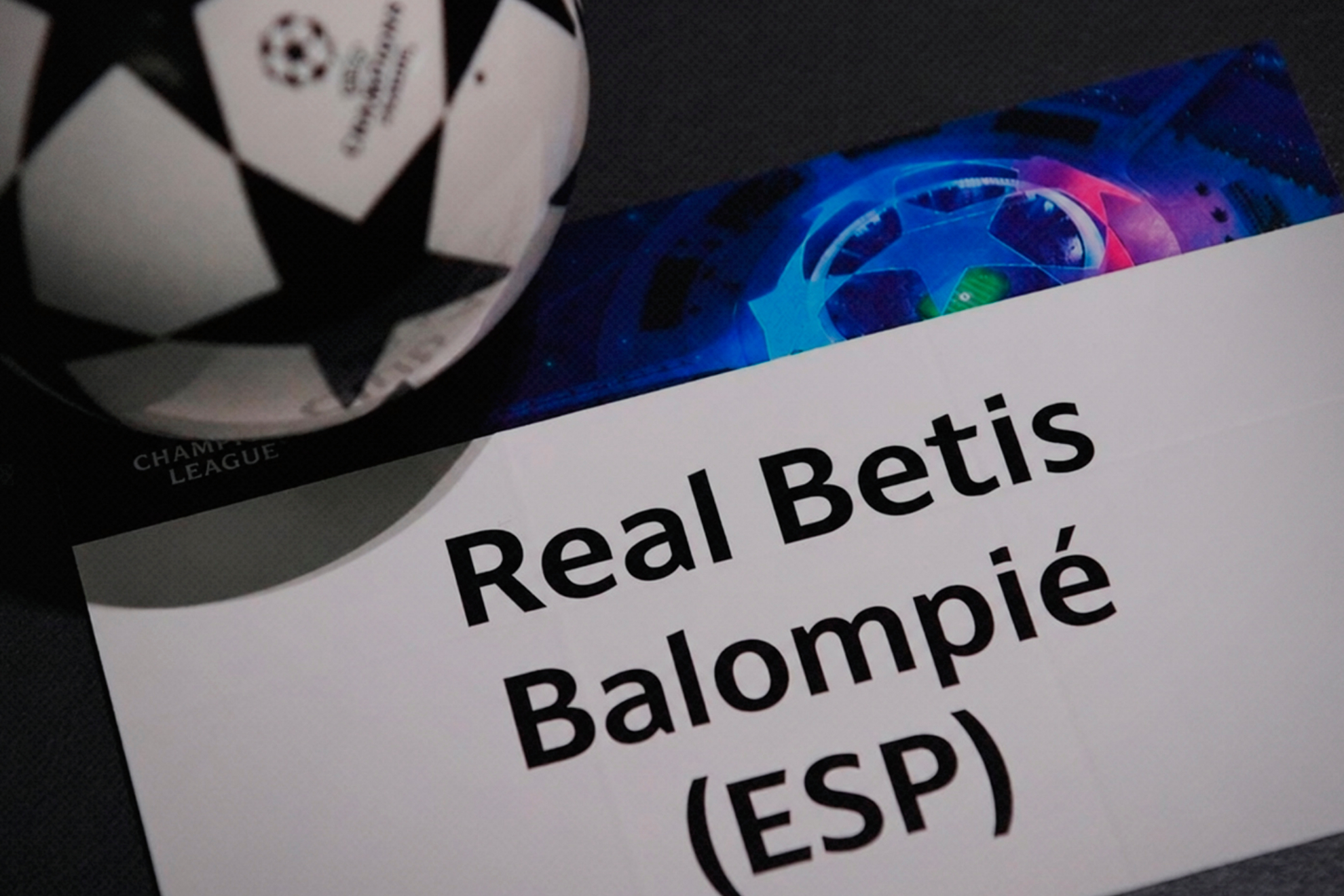 Bola del Betis en el sorteo de la Champions REAL BETIS