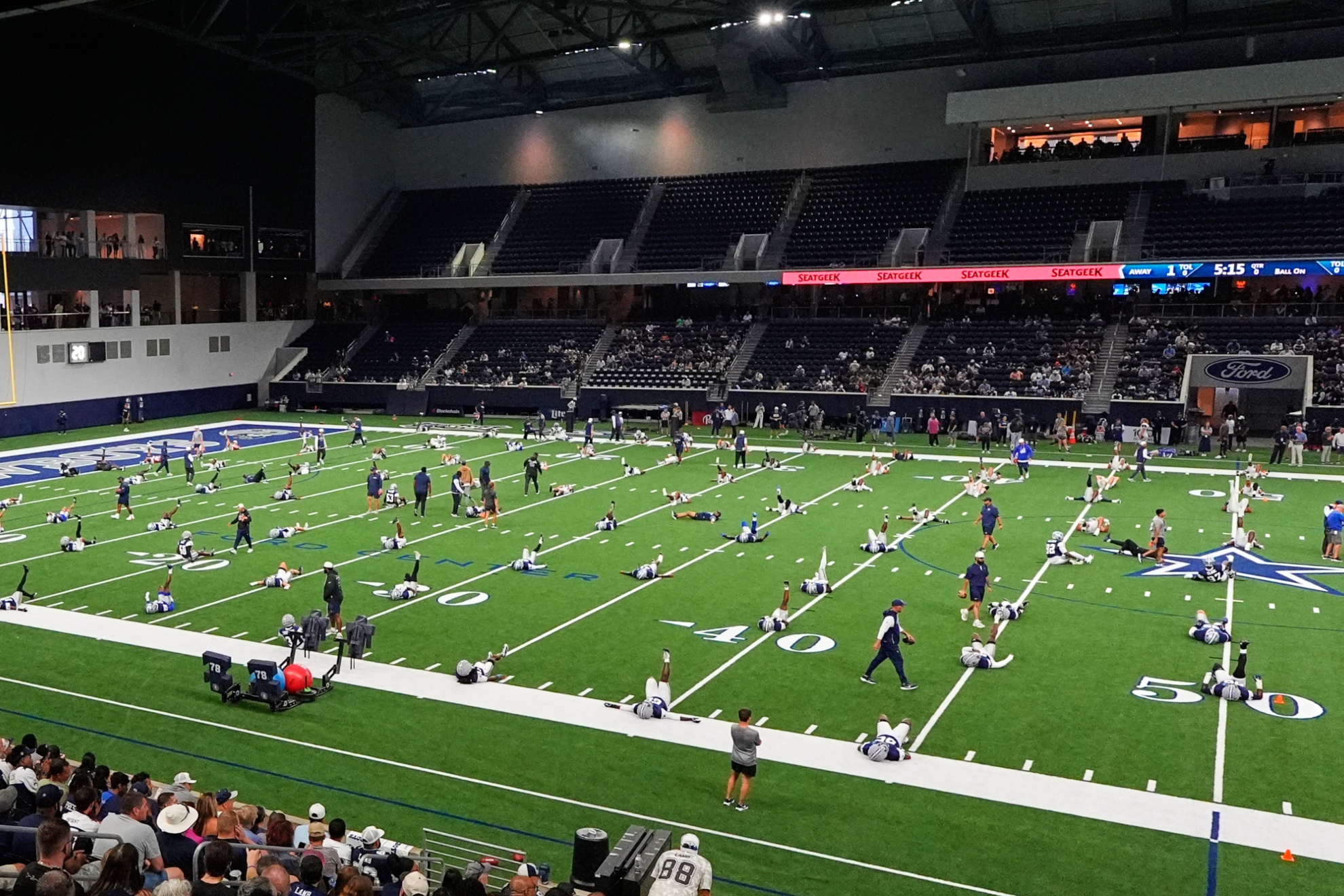 Imagen de los Dallas Cowboys antes de un entrenamiento LAPRESSE