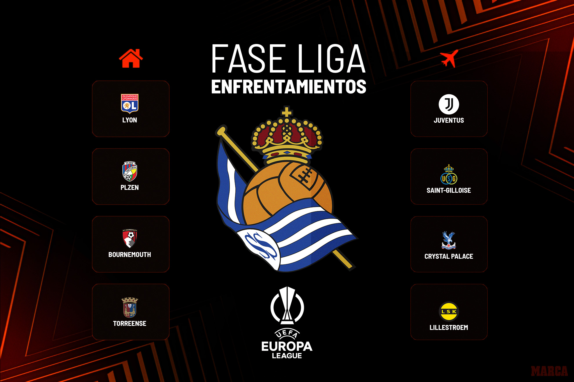 Rivales de la Real Sociedad.