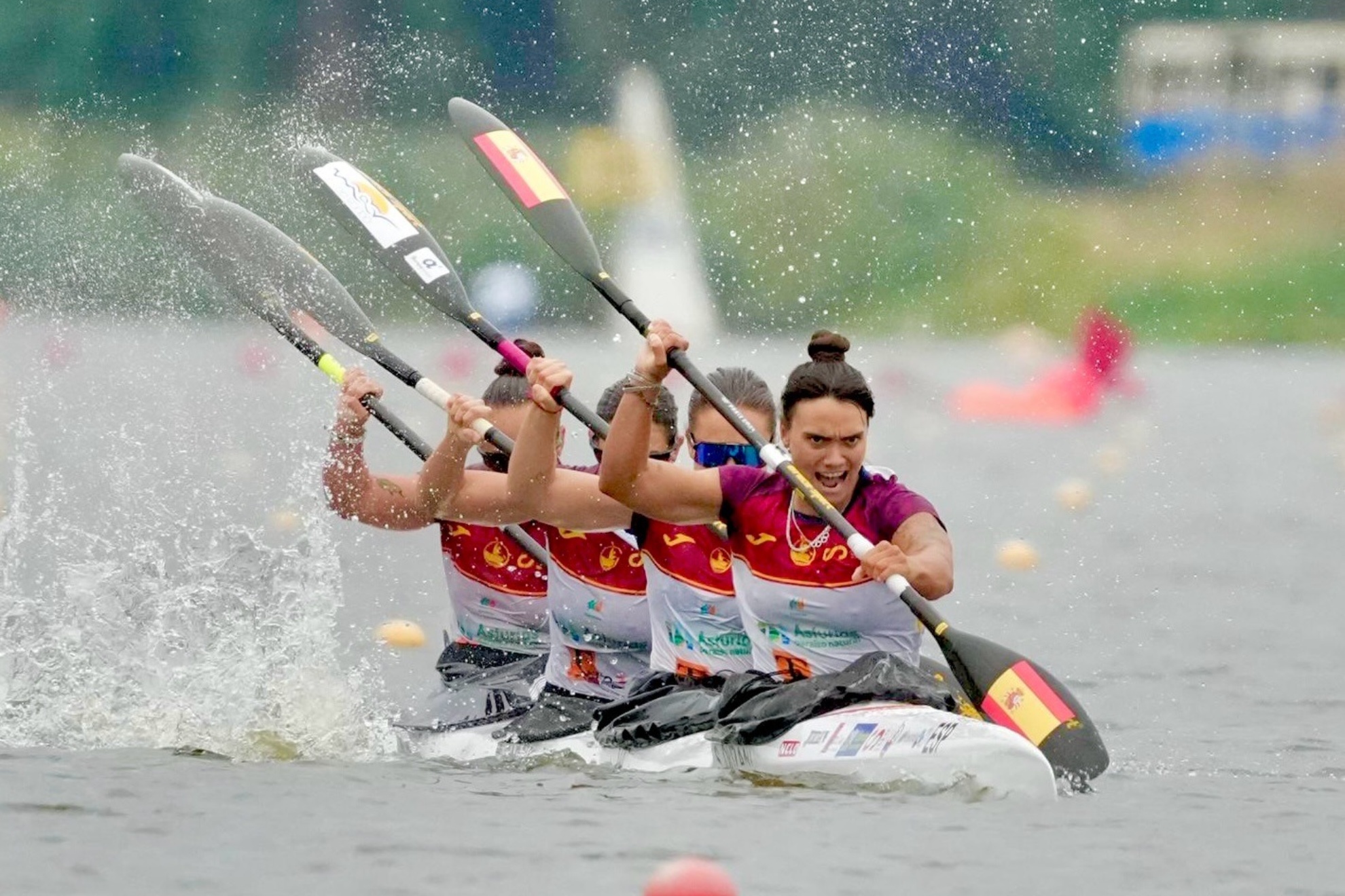 El K4 500 femenino, en competición RFEPiragüismo