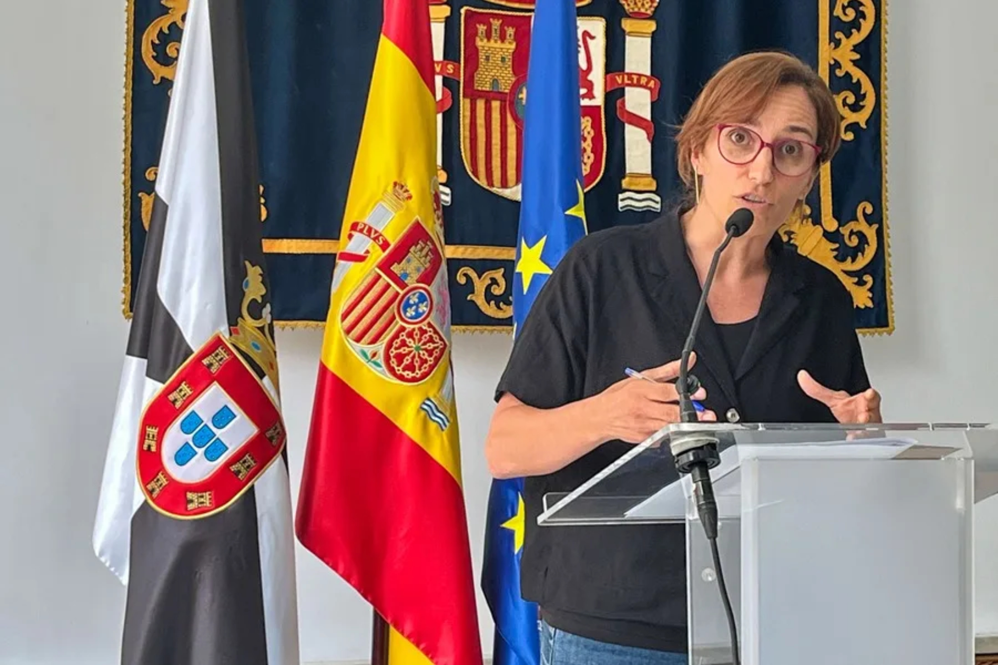 Mónica García, ministra de sanidad en Ceuta EFE