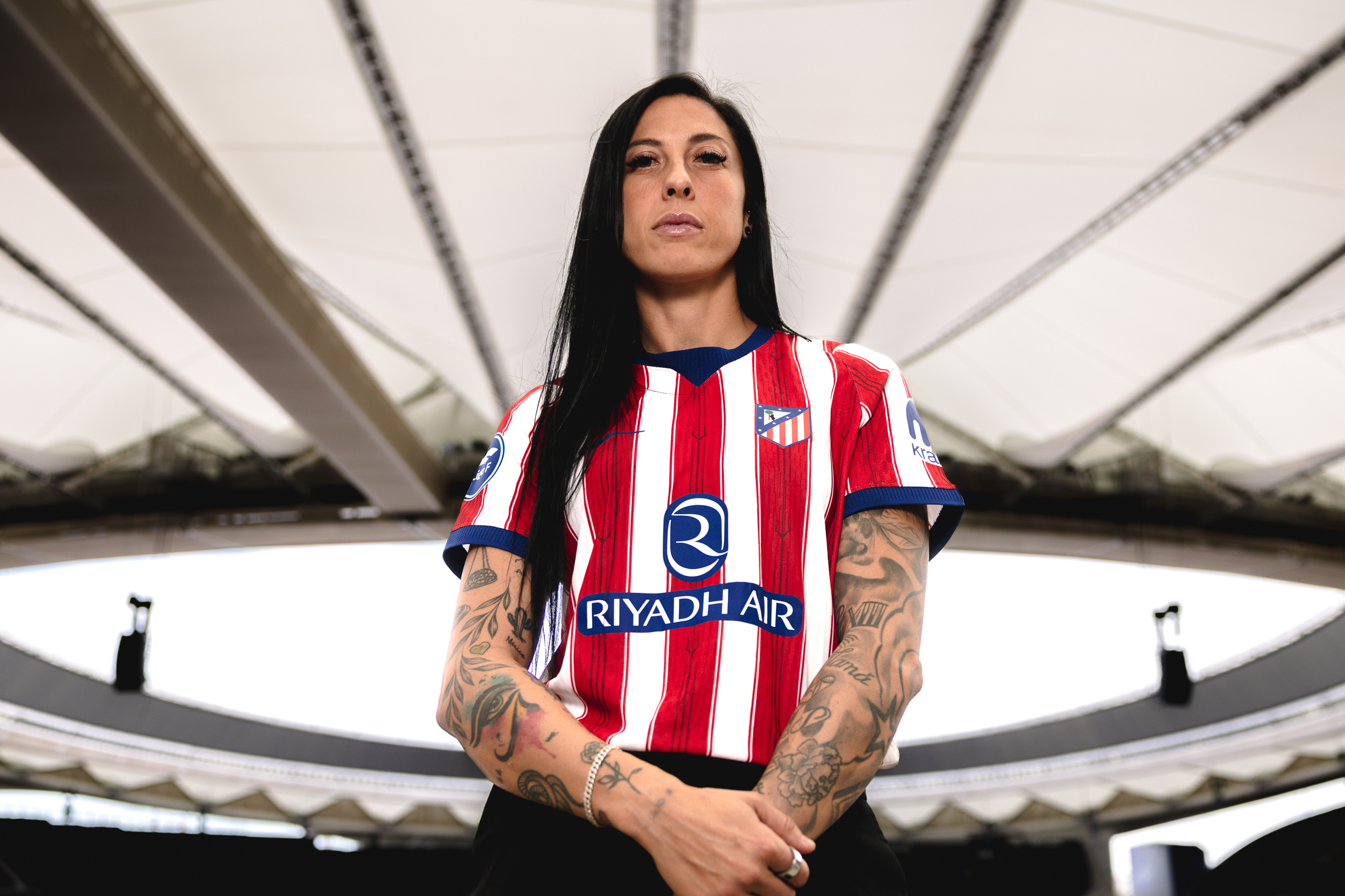Jenni Hermoso, presentada como jugadora del Atlético de Madrid