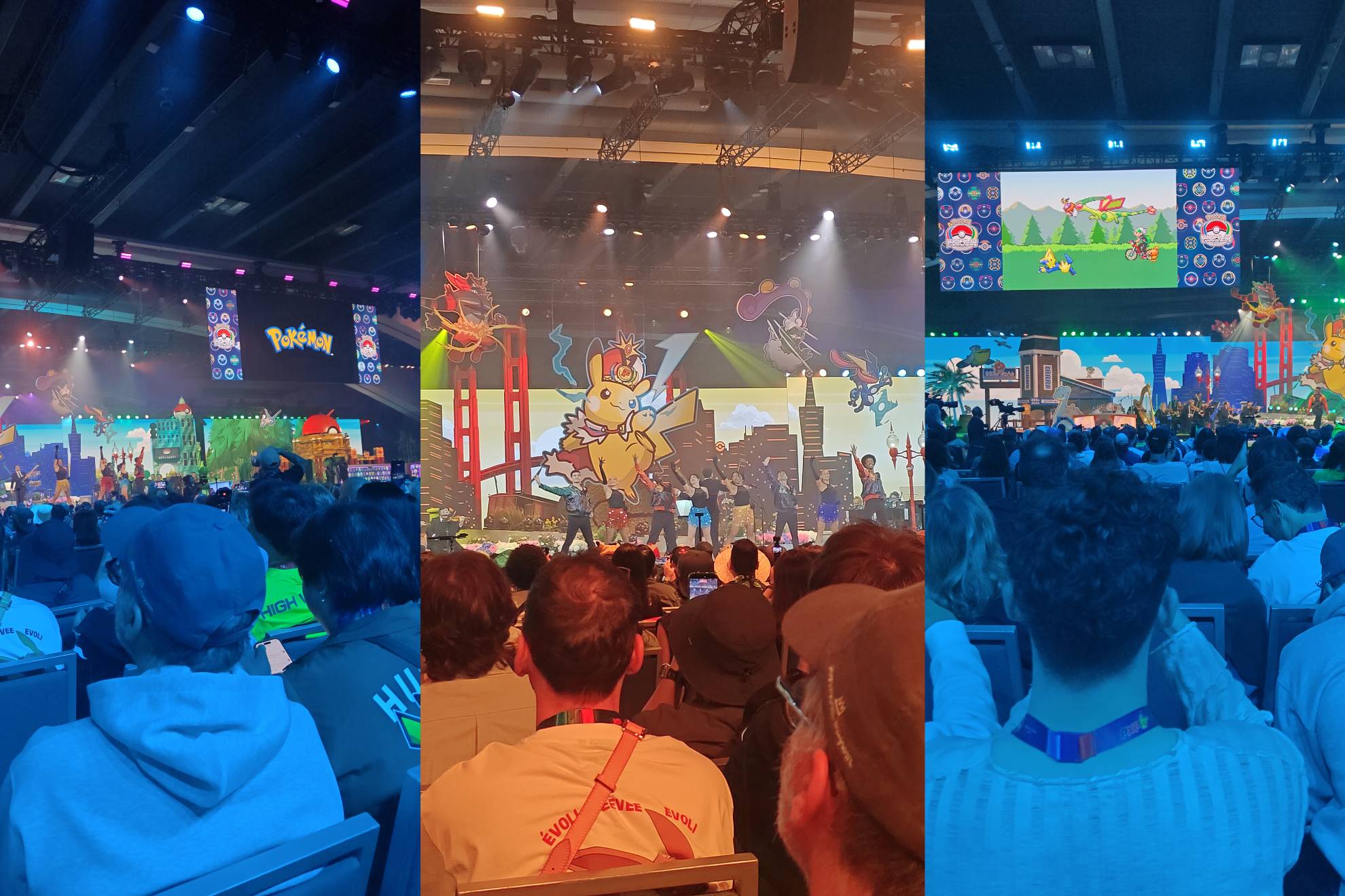 Distintas imágenes que tomamos en directo durante el espectáculo en el Mundial de Pokémon de San Francisco 2026. TPCi | MARCA