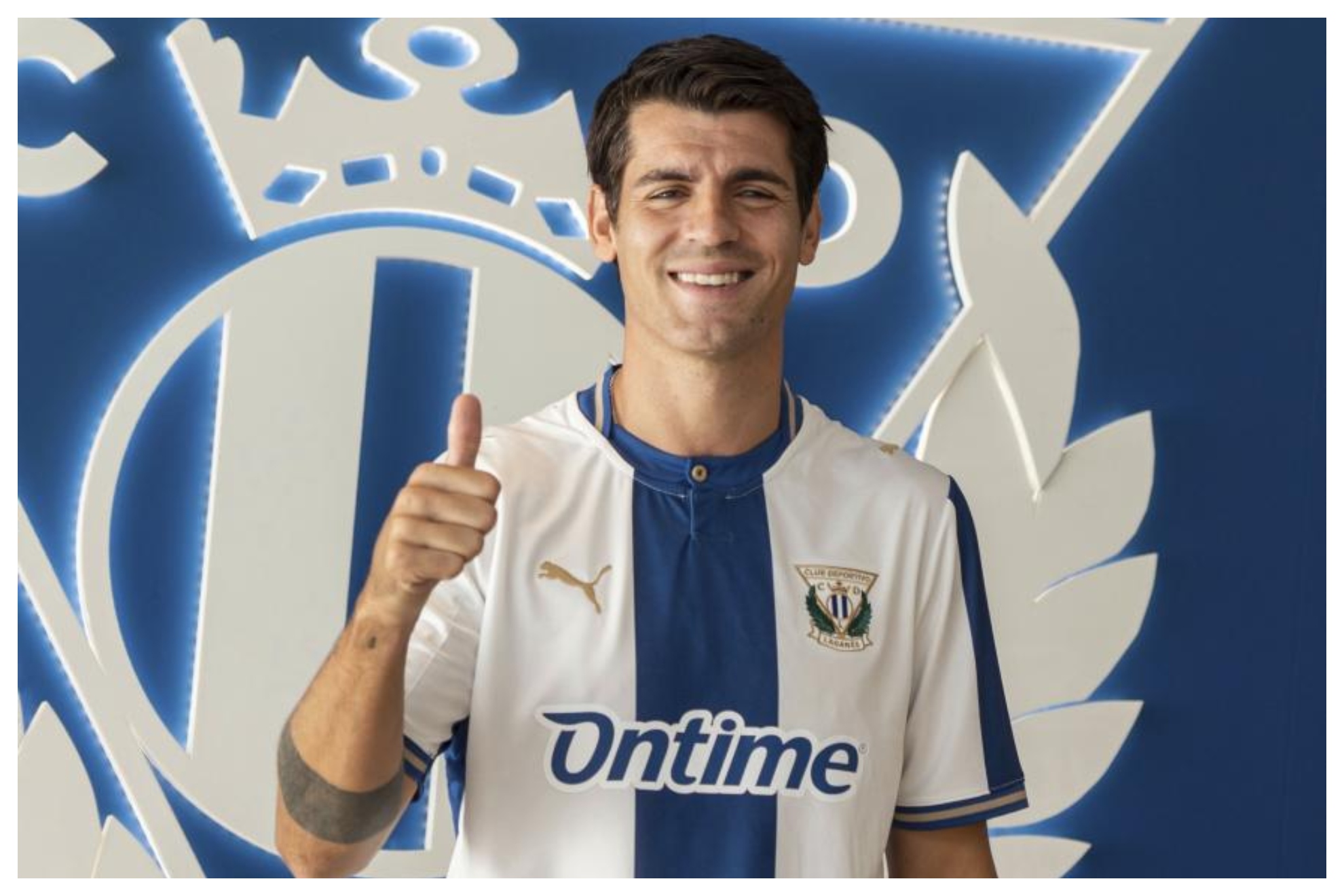 Álvaro Morata ya luce como nuevo jugador pepinero CD LEGANÉS