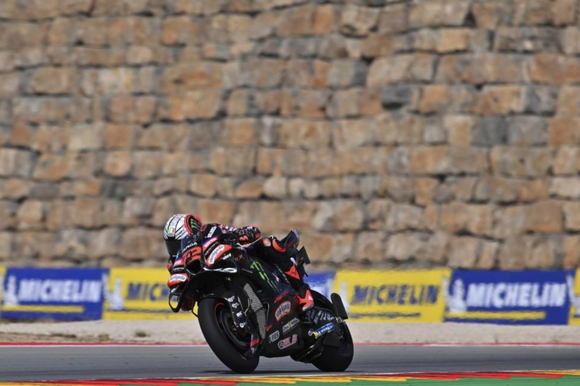 Marco Bezzecchi, en Aragón. MICHELIN