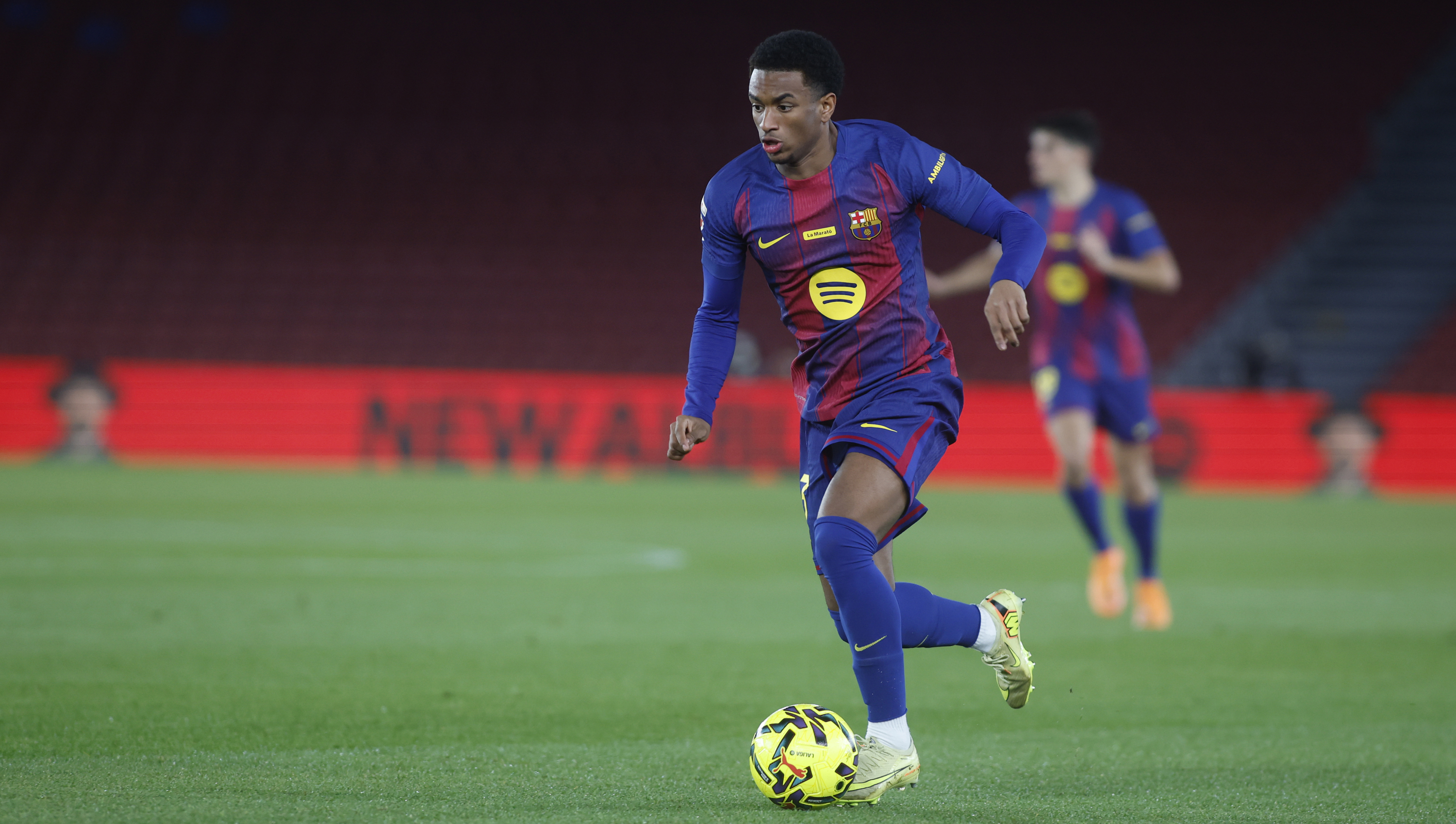 Balde, en un partido con el Barcelona.