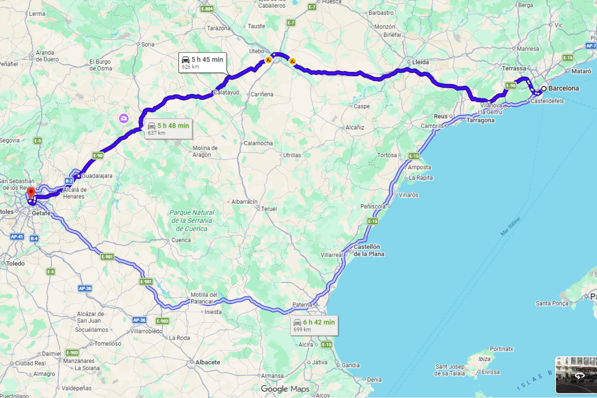 Google Maps lo confirma: este es el motivo por el que no debería usar el camino más corto en horas puntas