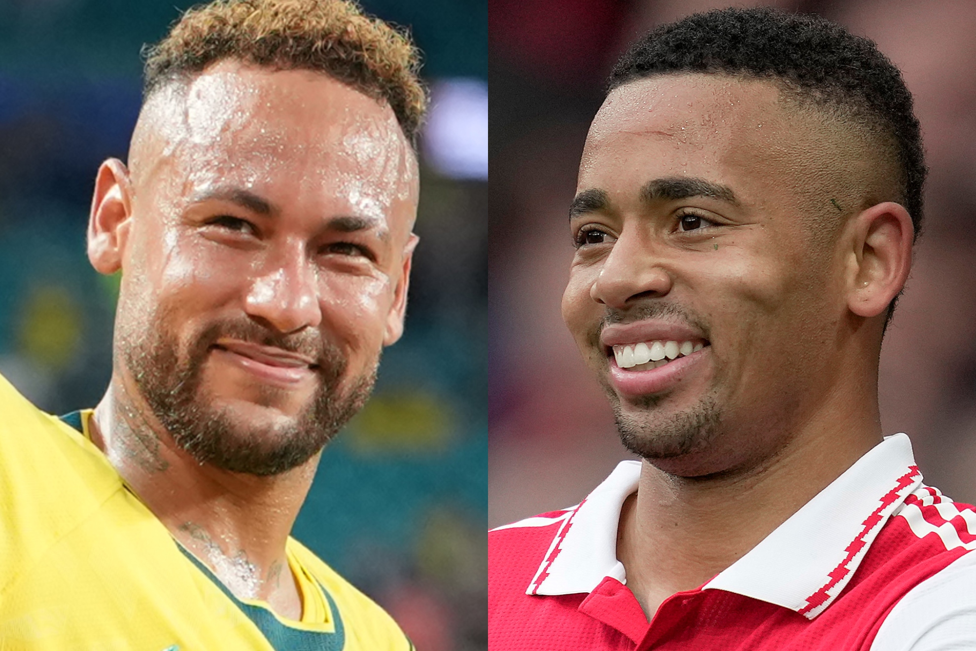Neymar y Gabriel Jesús.