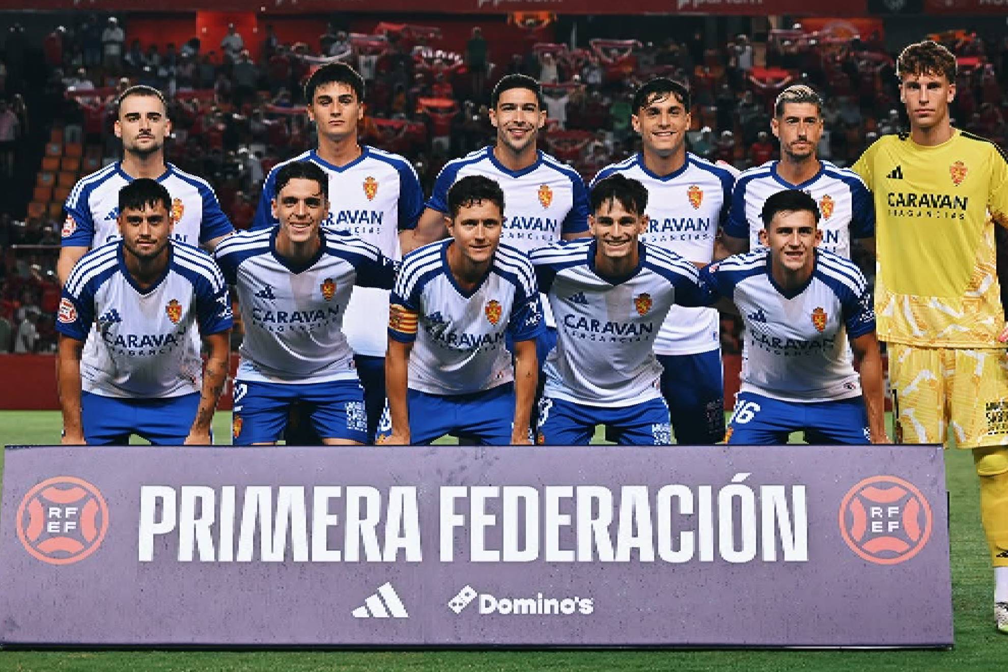 El once que puso en liza Ibai Gömez en el estreno del Zaragoza en Primera RFEF