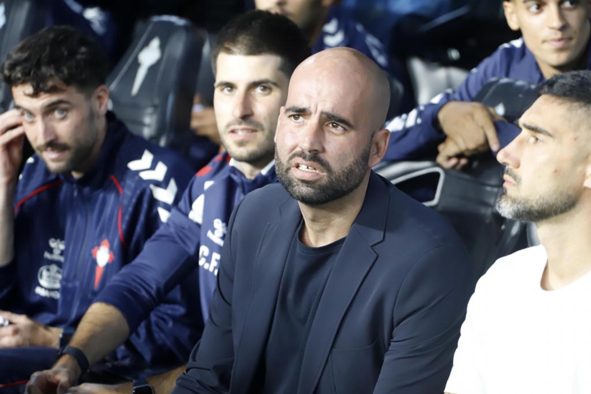 Giráldez, en el banquillo. JORGE LANDÍN (MARCA)