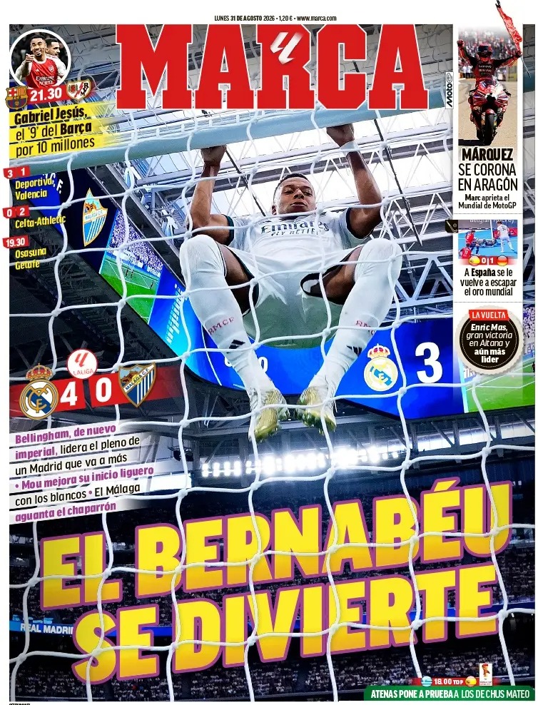 MARCA Actualizado: 31/08/2026 08:13 horas