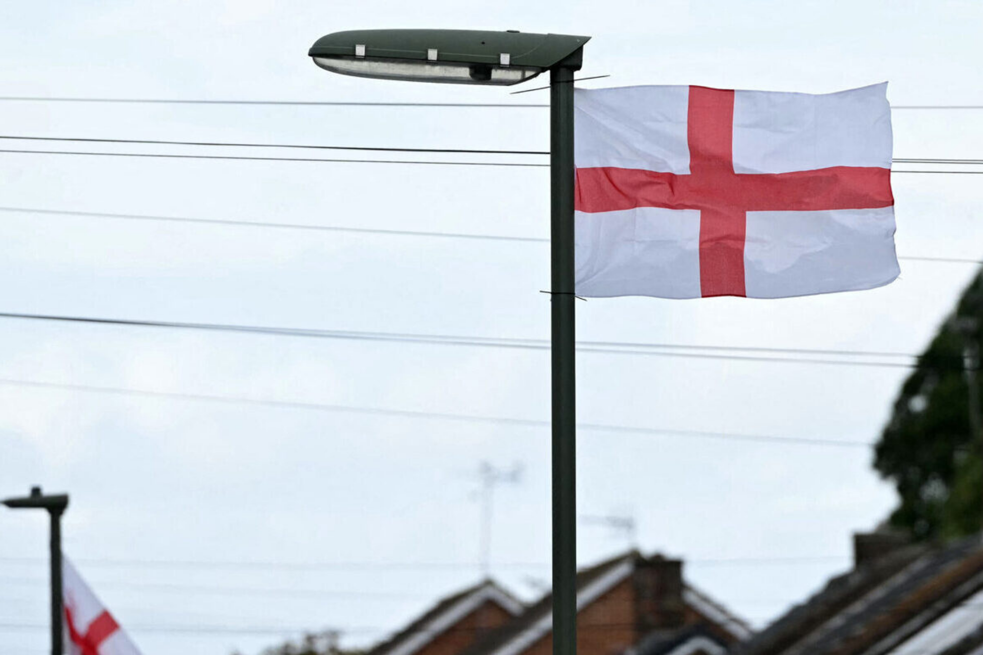 Bandera de San Jorge en las calles de Birmingham Redes