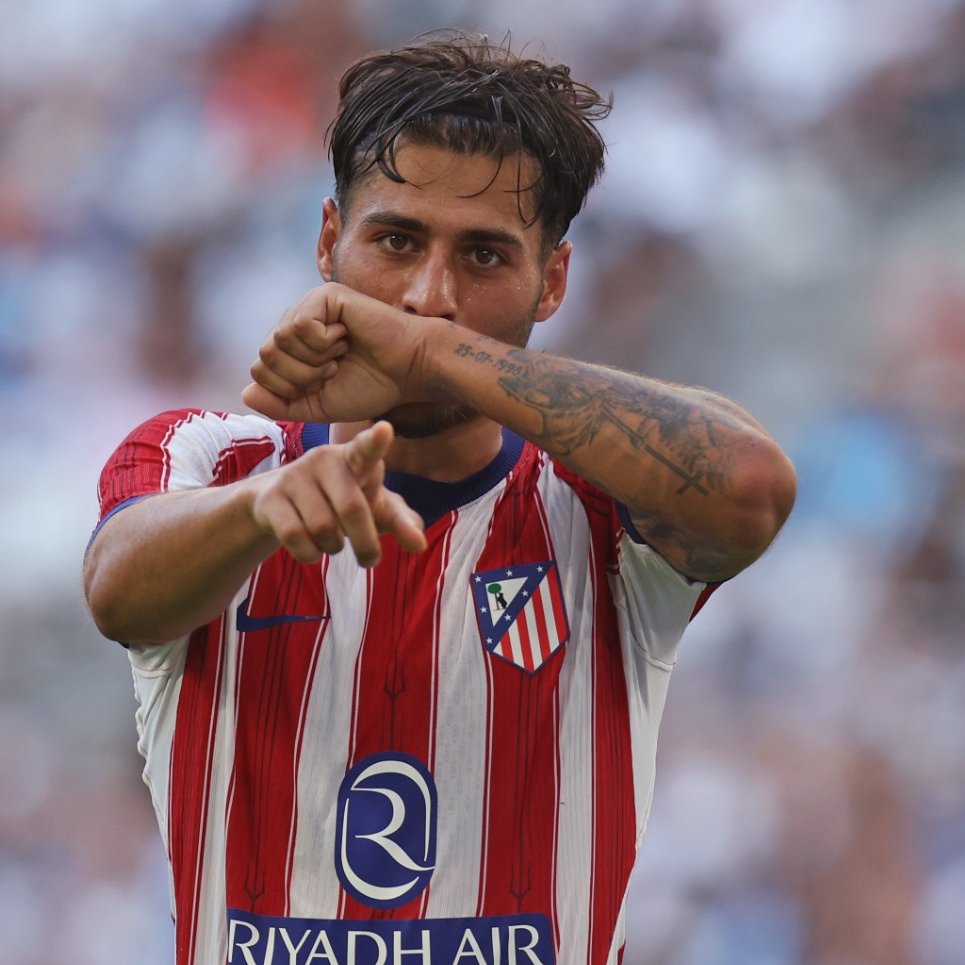 Carlos Martín celebrando un gol en pretemporada.