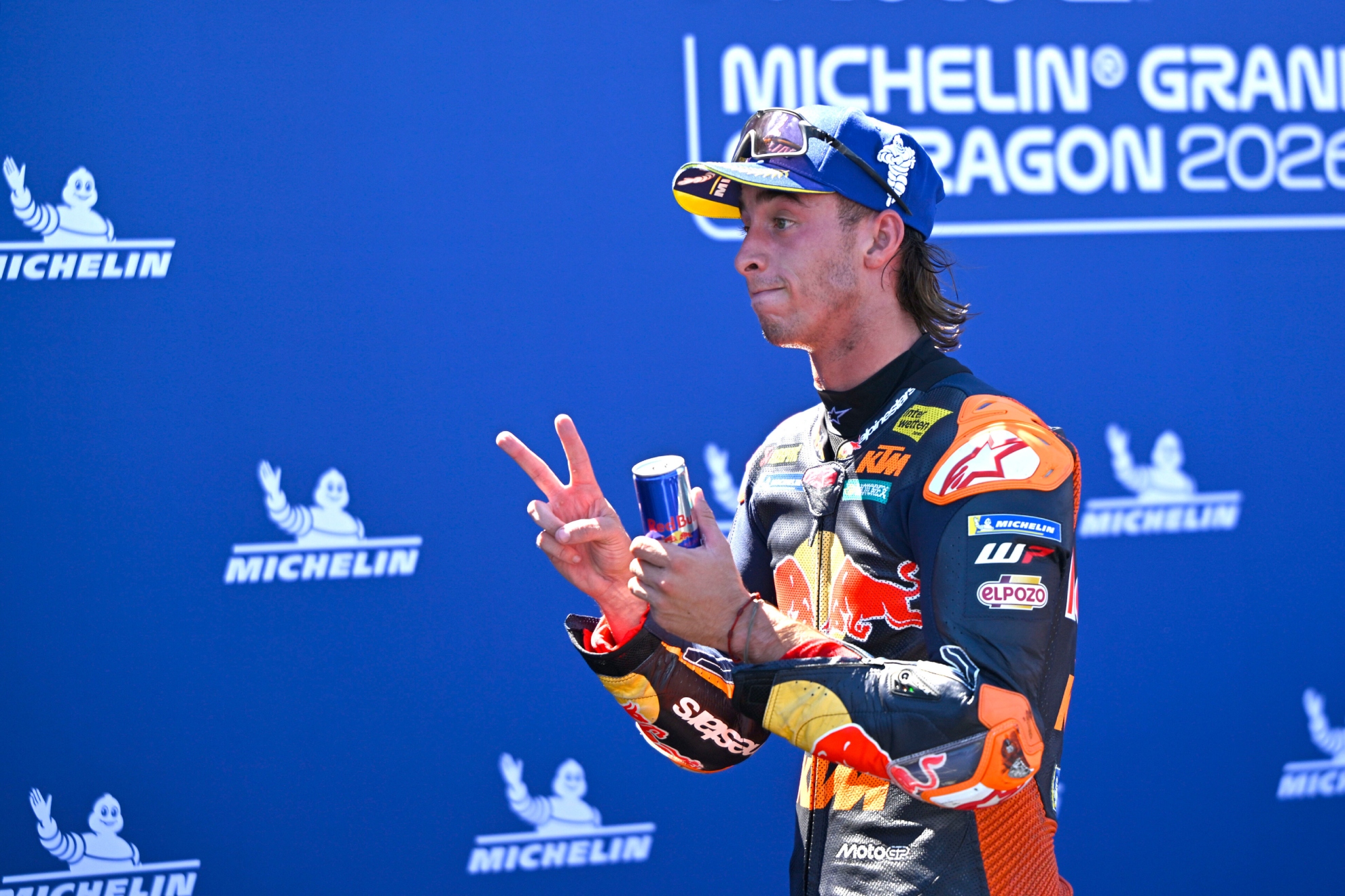 Pedro Acosta, en Aragón. RED BULL